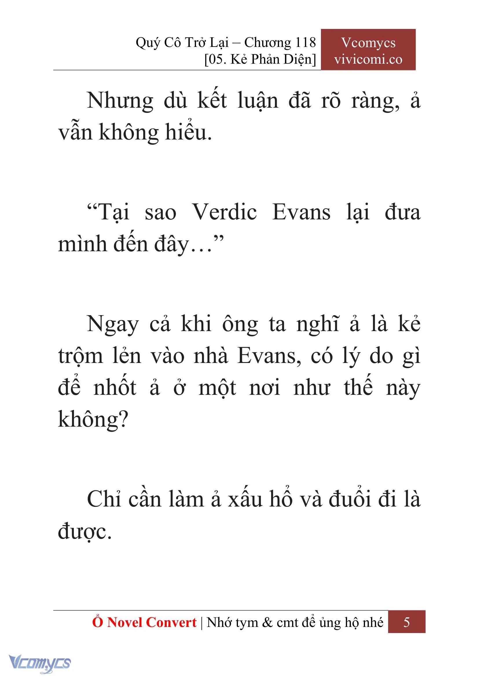 [Novel] Quý Cô Trở Lại Chapter  118 - 7