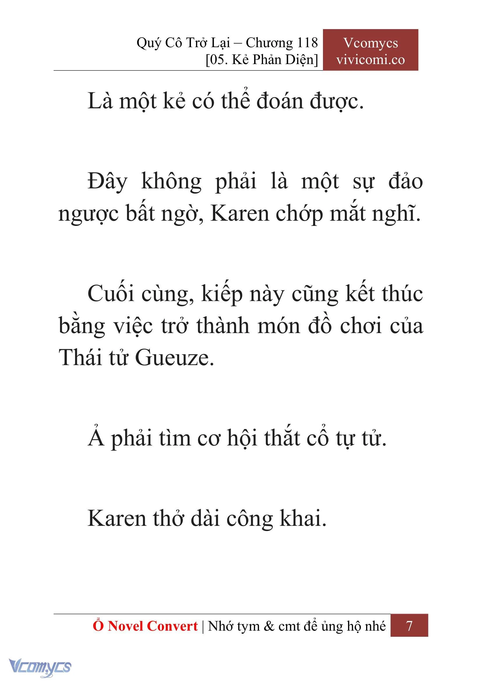 [Novel] Quý Cô Trở Lại Chapter  118 - 9
