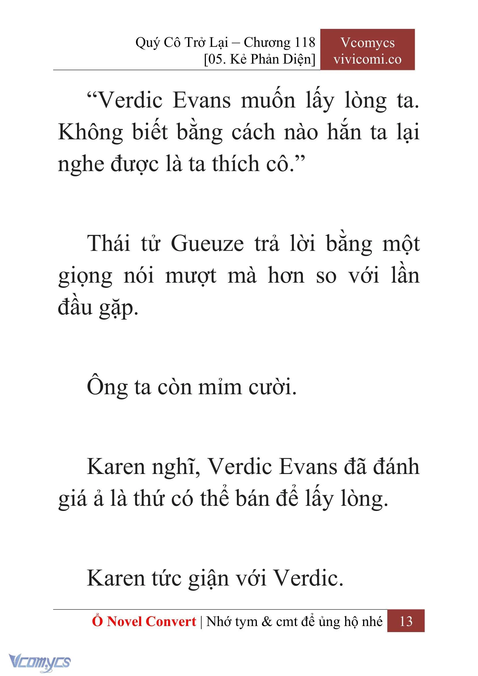 [Novel] Quý Cô Trở Lại Chapter  118 - 15