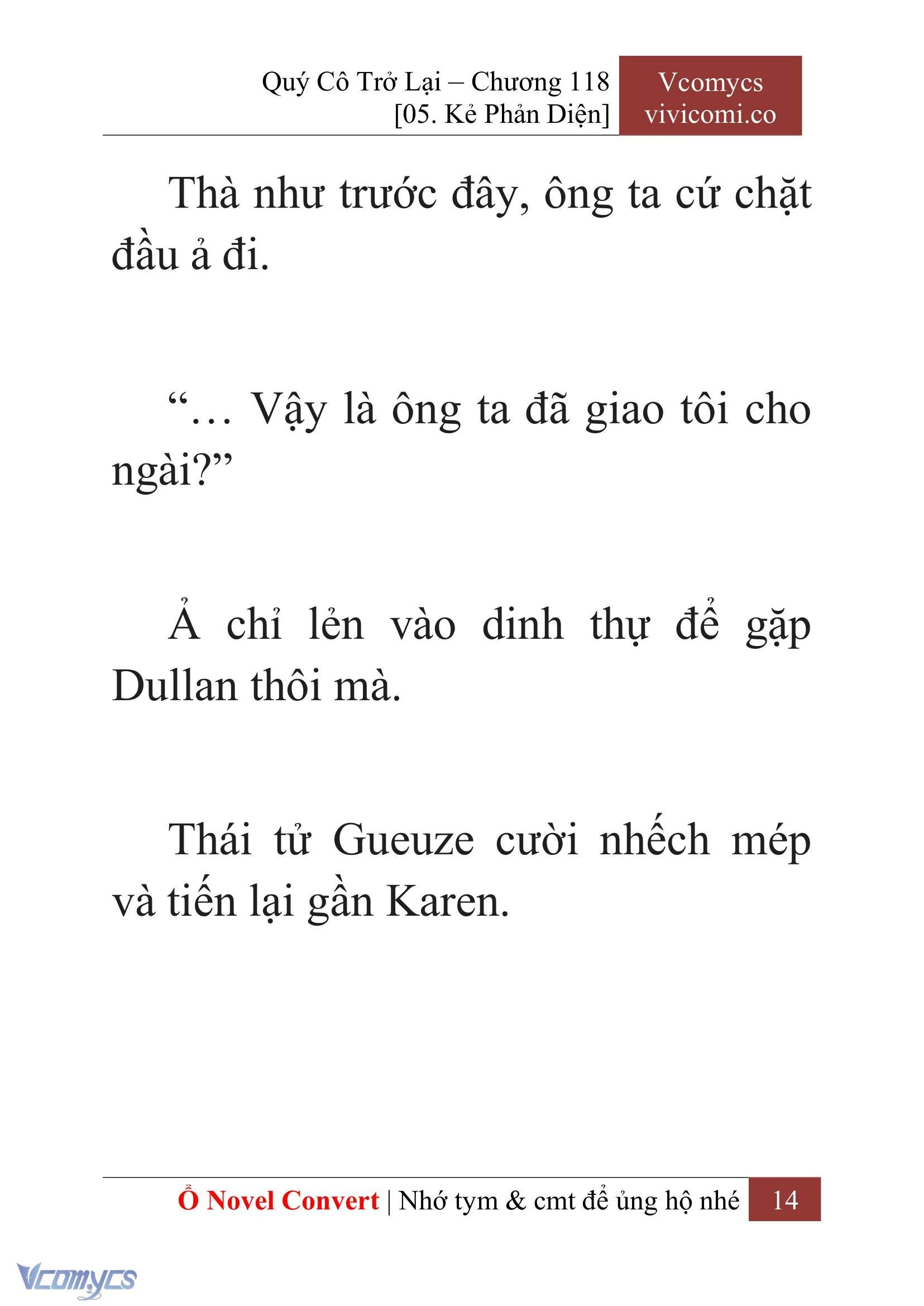 [Novel] Quý Cô Trở Lại Chapter  118 - 16