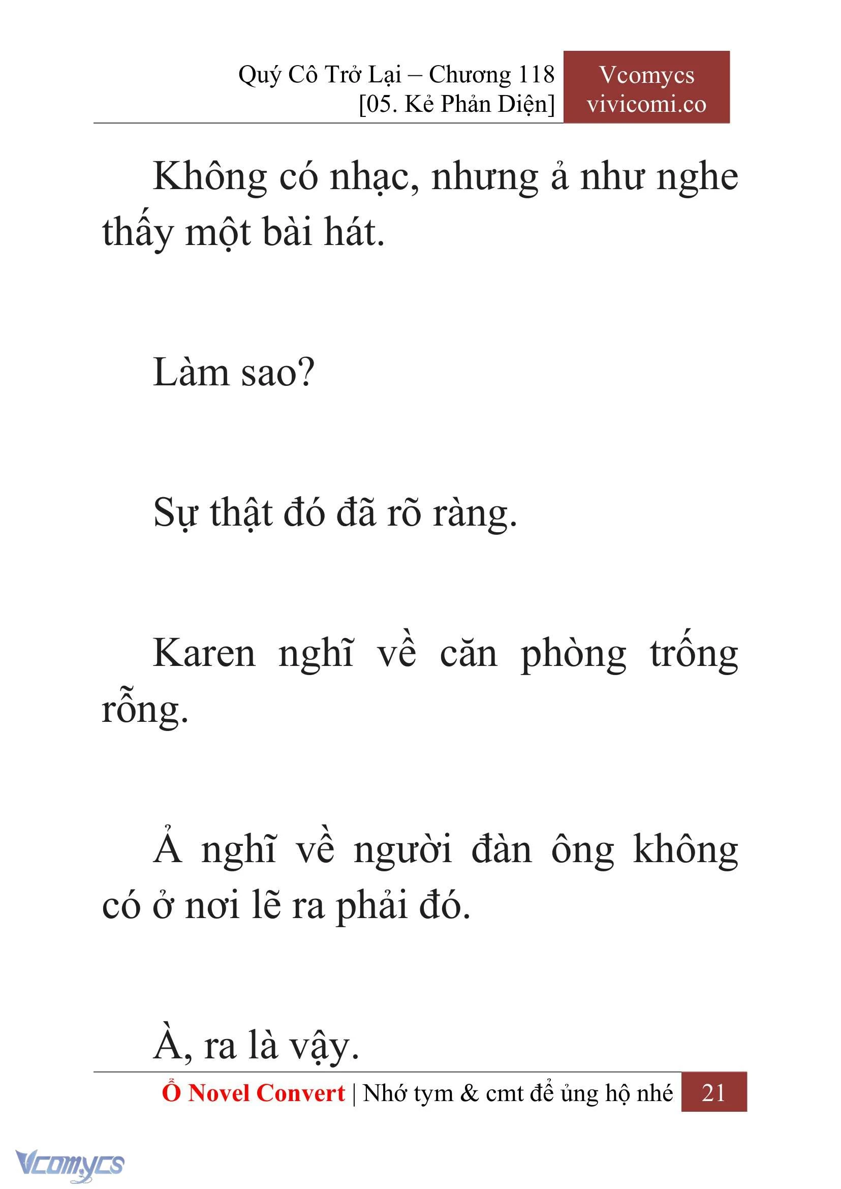 [Novel] Quý Cô Trở Lại Chapter  118 - 23