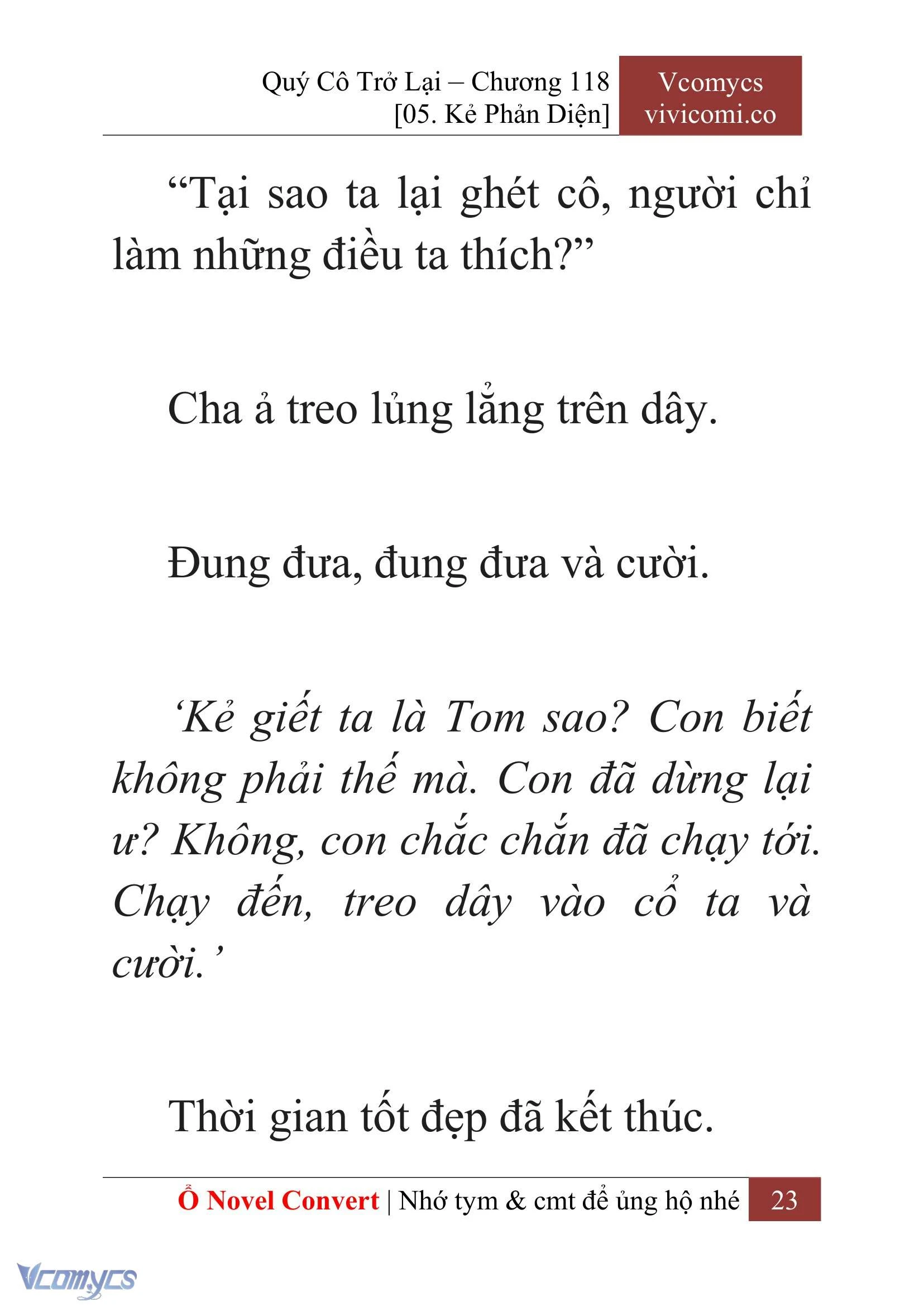 [Novel] Quý Cô Trở Lại Chapter  118 - 25