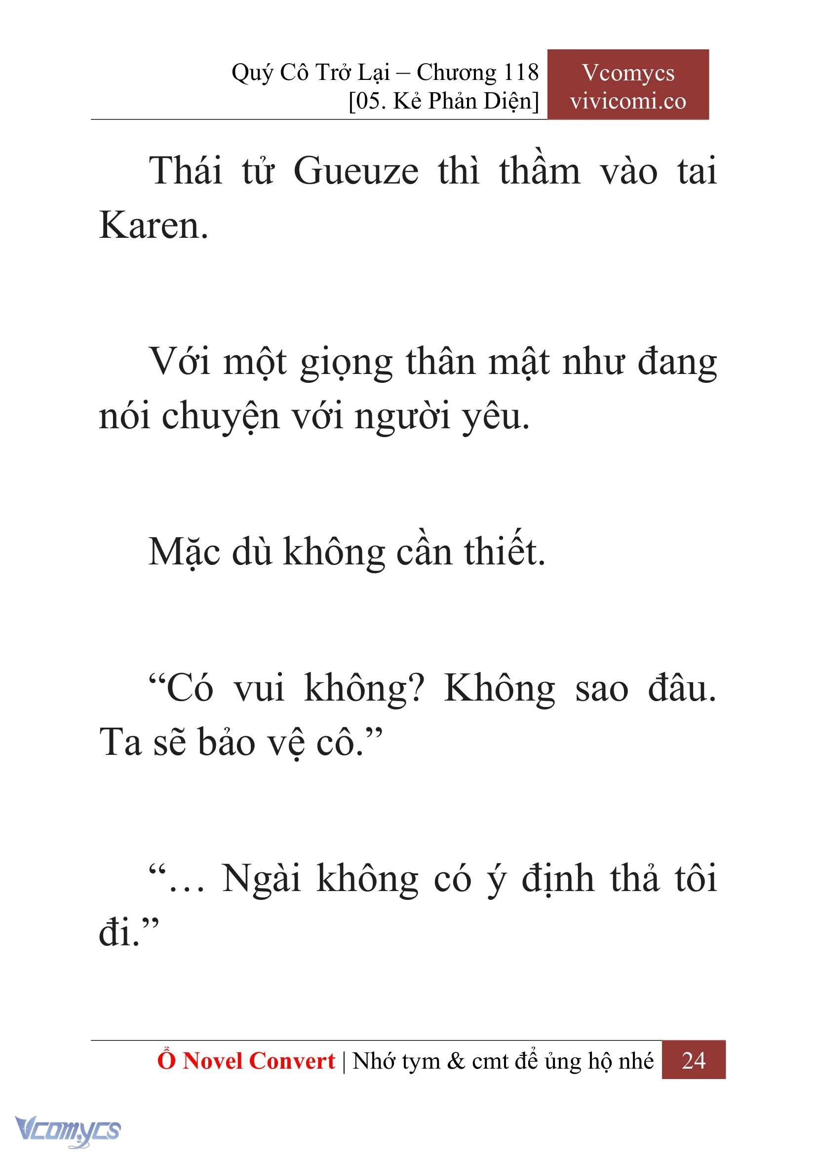 [Novel] Quý Cô Trở Lại Chapter  118 - 26