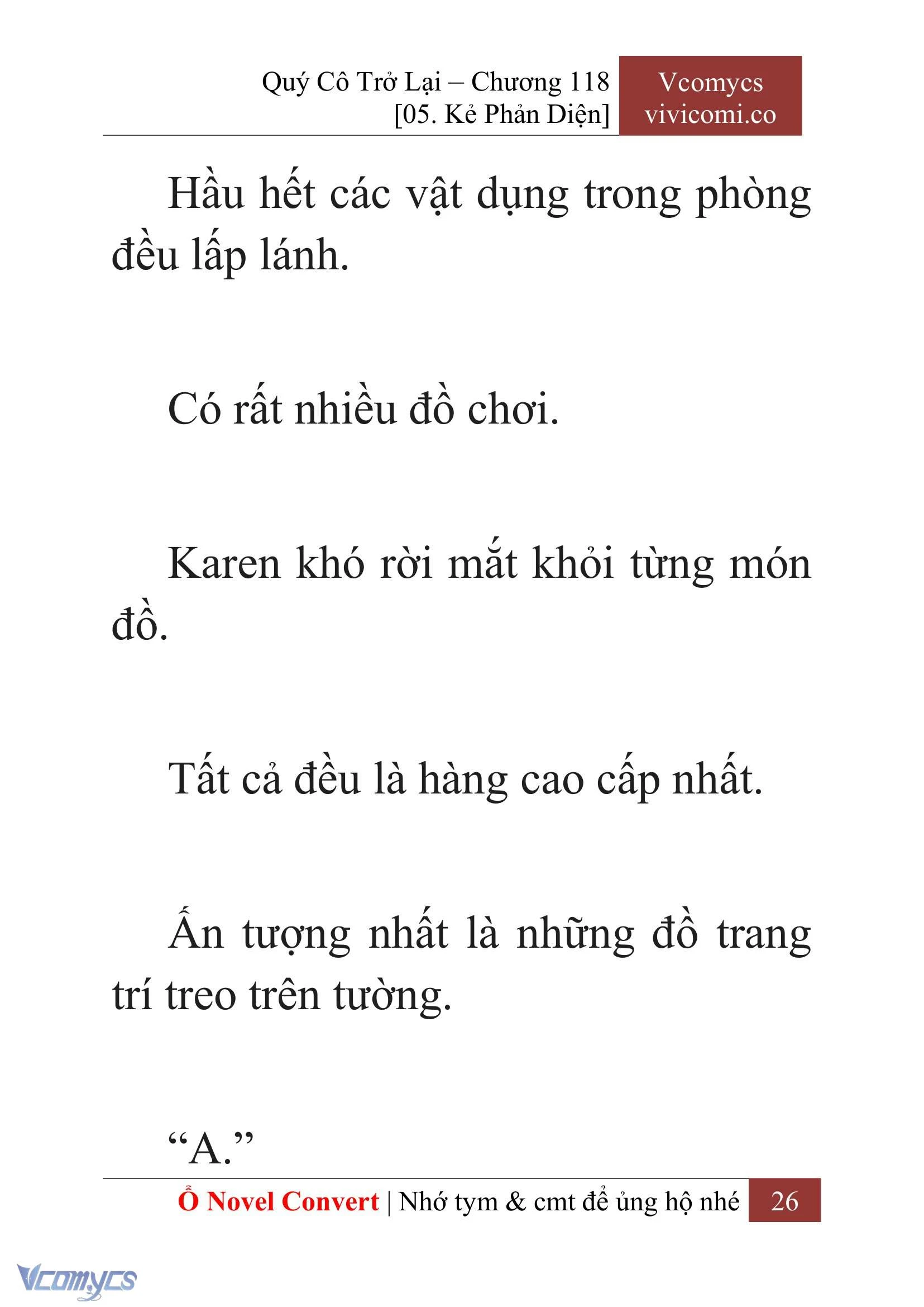[Novel] Quý Cô Trở Lại Chapter  118 - 28