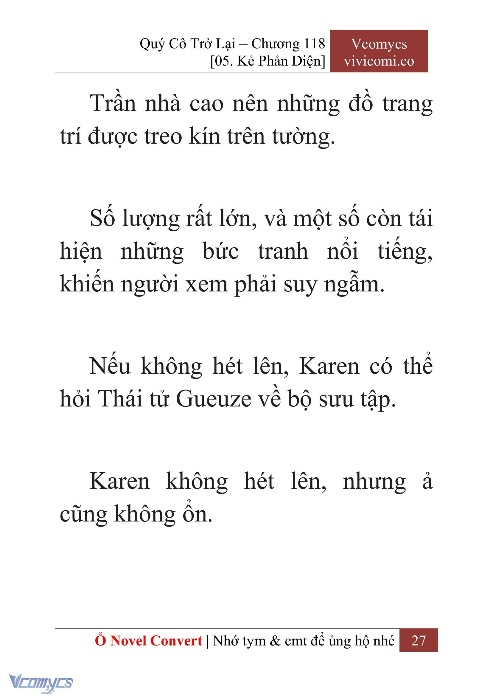 [Novel] Quý Cô Trở Lại Chapter  118 - 29