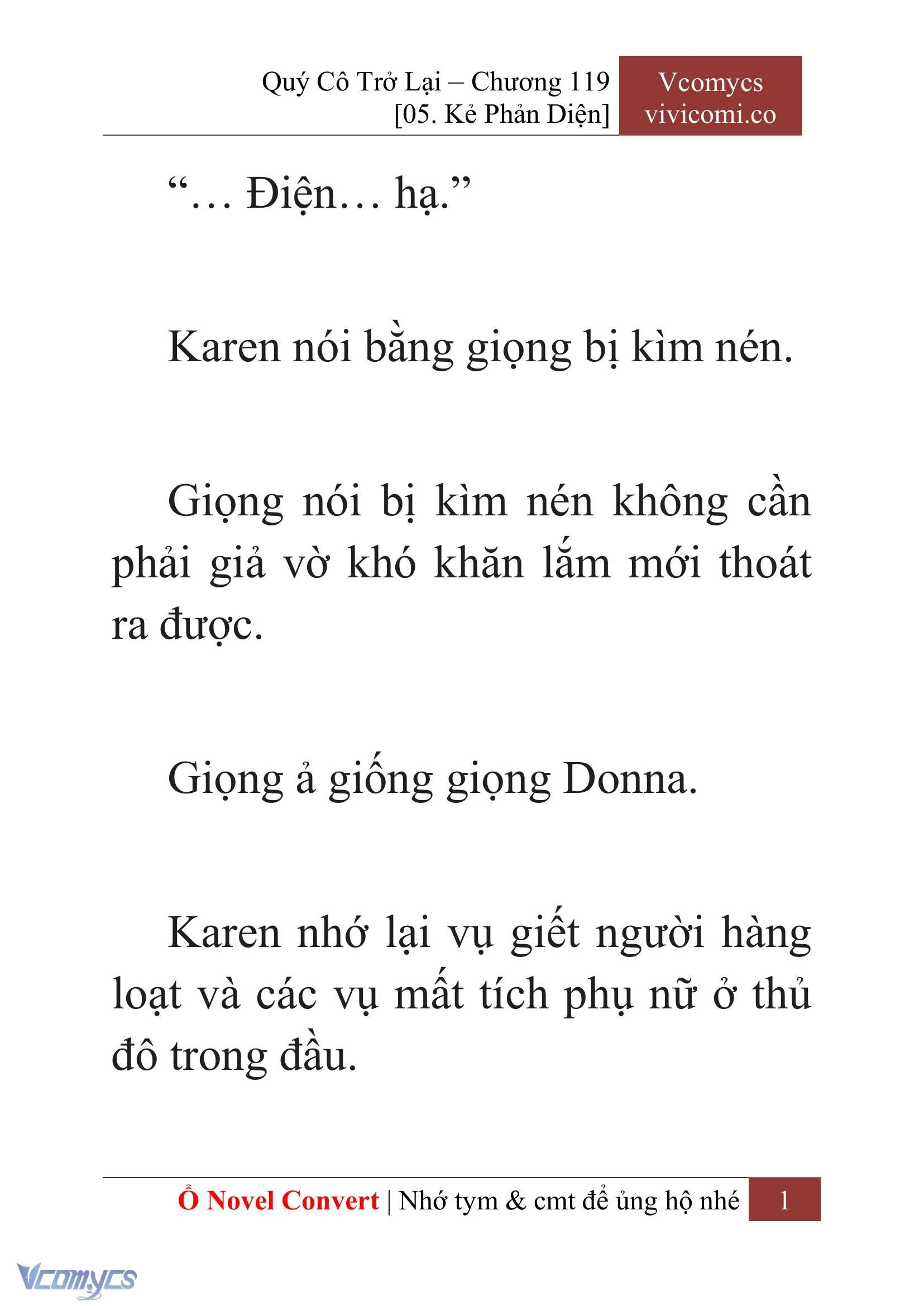 [Novel] Quý Cô Trở Lại Chapter  119 - 3