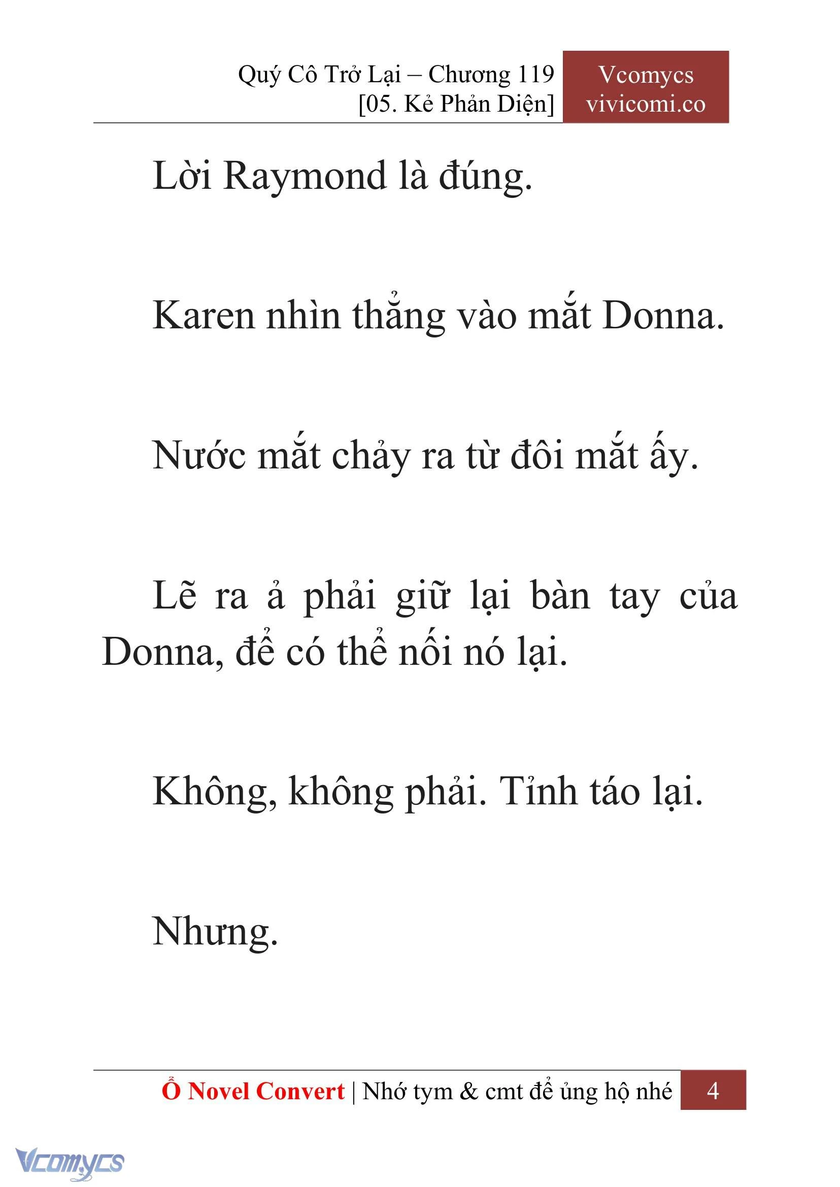 [Novel] Quý Cô Trở Lại Chapter  119 - 6