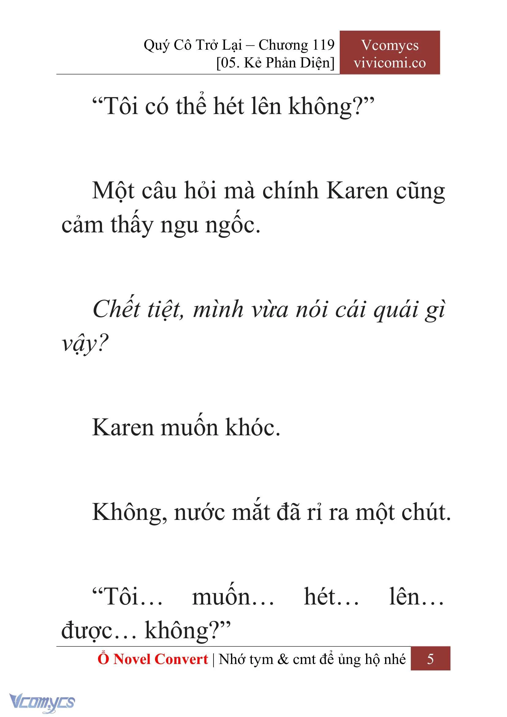 [Novel] Quý Cô Trở Lại Chapter  119 - 7