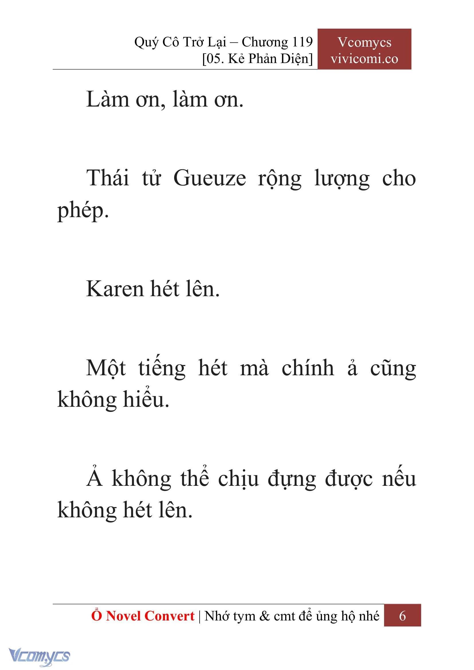 [Novel] Quý Cô Trở Lại Chapter  119 - 8