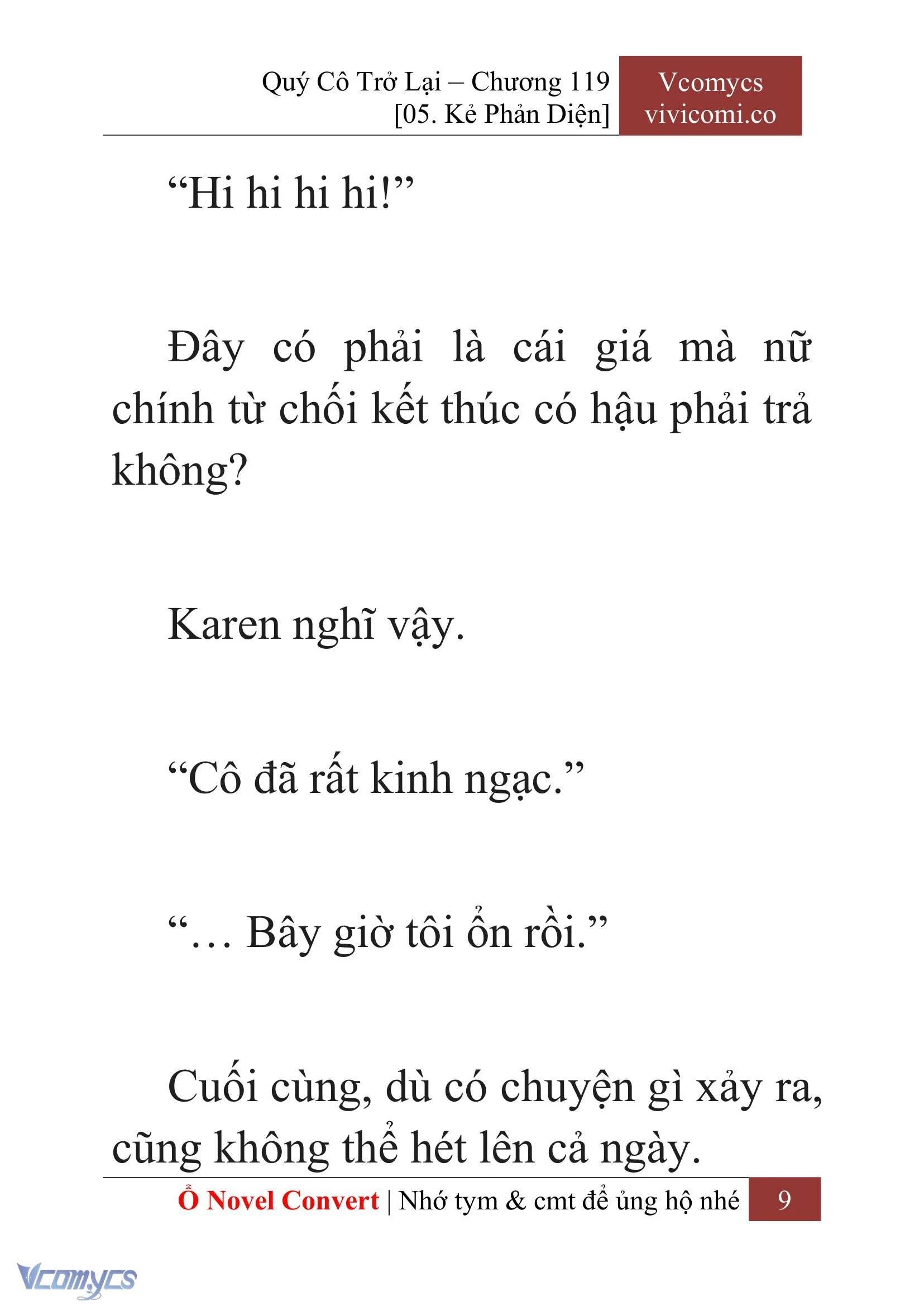 [Novel] Quý Cô Trở Lại Chapter  119 - 11