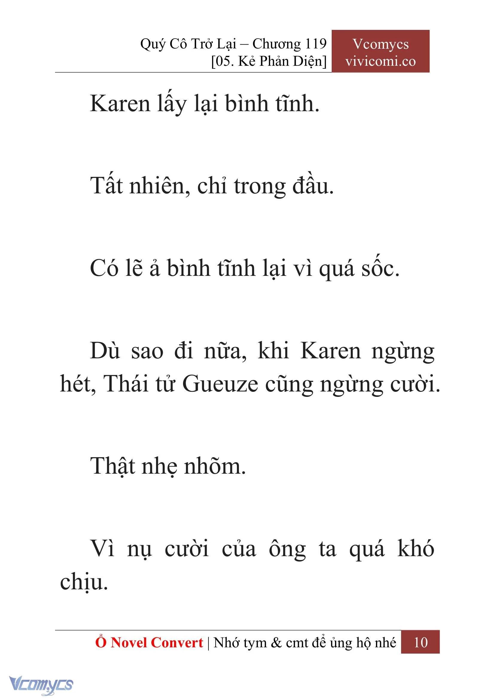 [Novel] Quý Cô Trở Lại Chapter  119 - 12