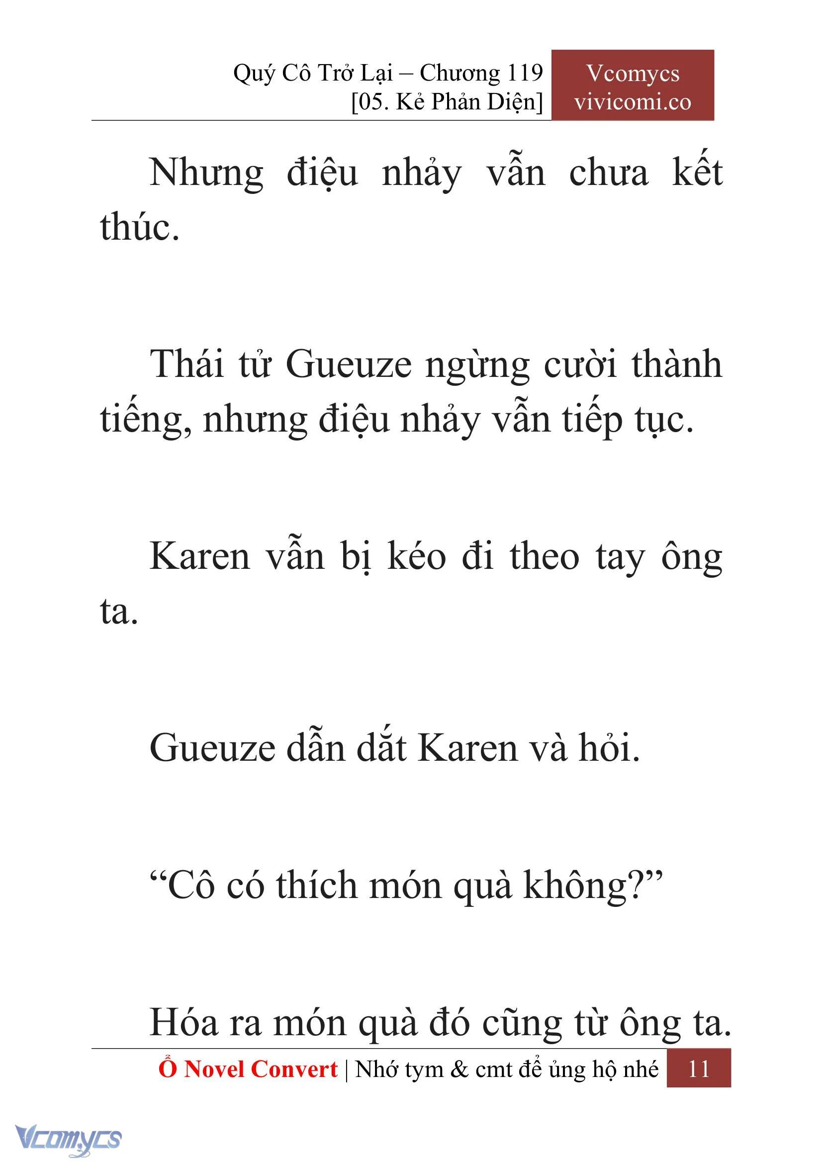 [Novel] Quý Cô Trở Lại Chapter  119 - 13