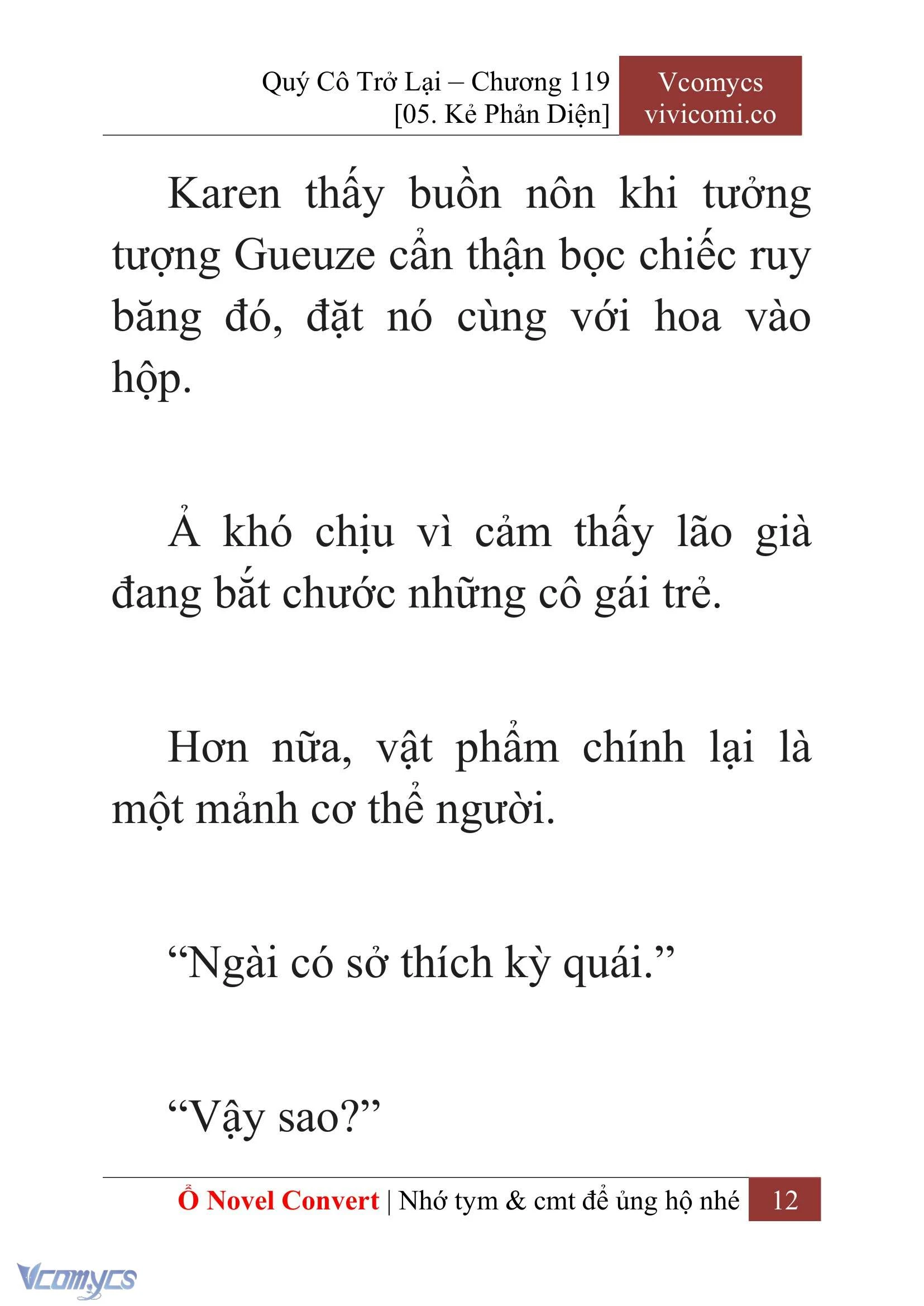 [Novel] Quý Cô Trở Lại Chapter  119 - 14