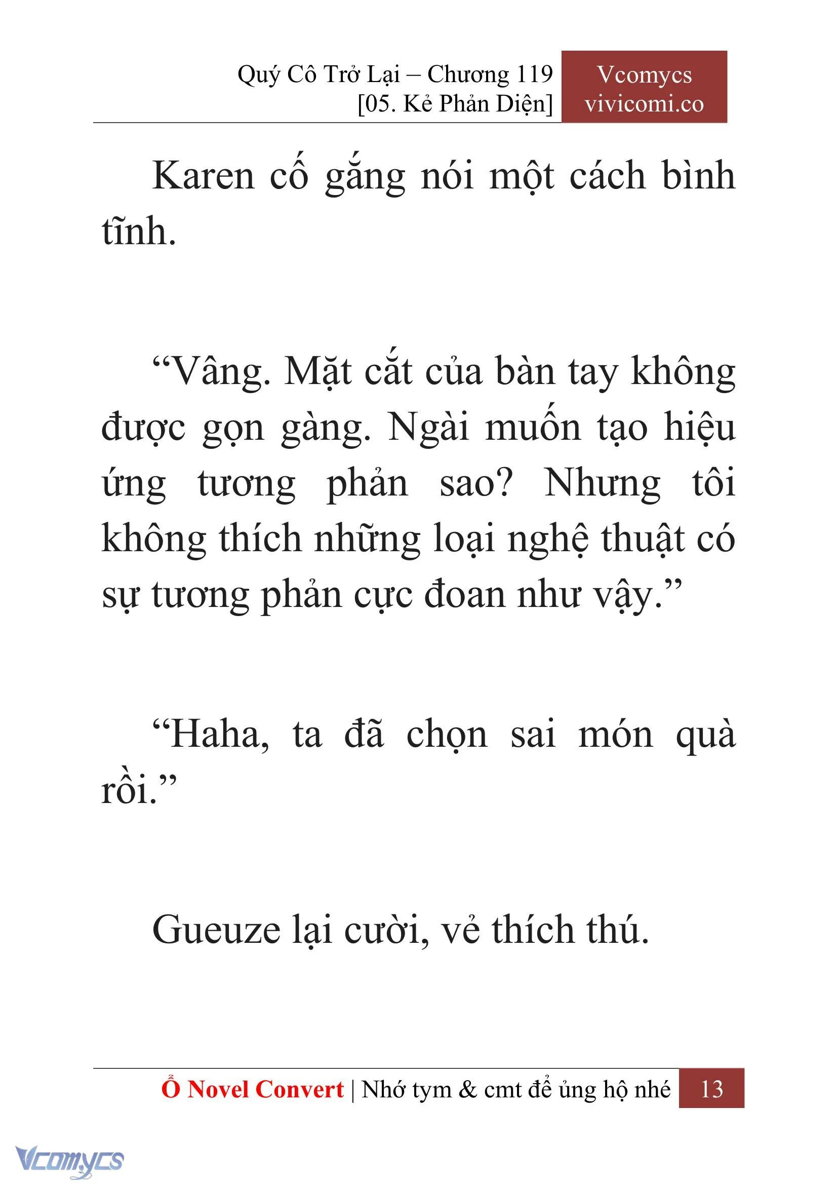 [Novel] Quý Cô Trở Lại Chapter  119 - 15