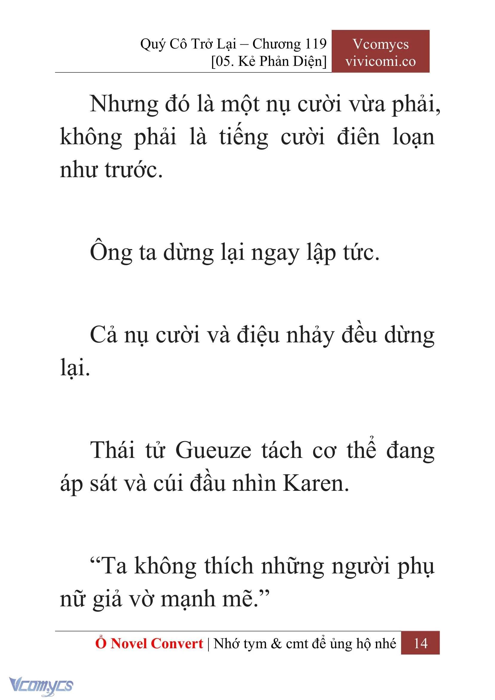 [Novel] Quý Cô Trở Lại Chapter  119 - 16