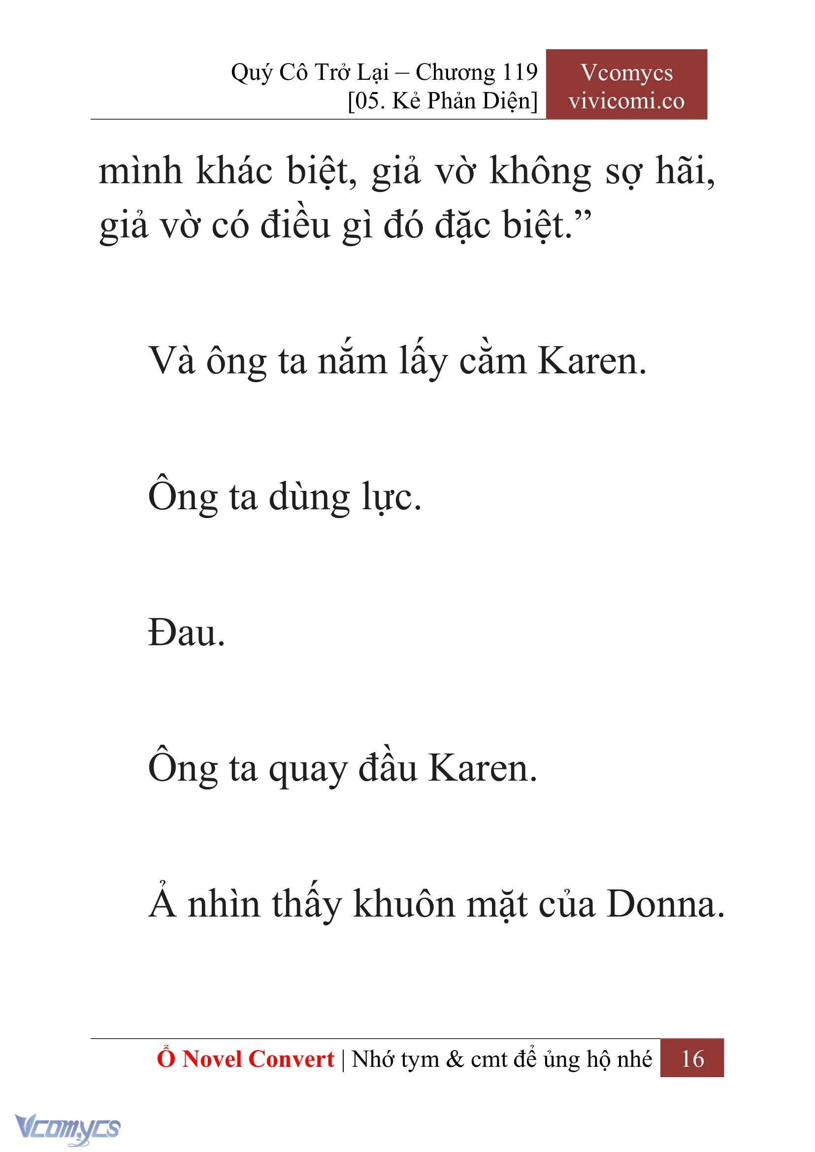 [Novel] Quý Cô Trở Lại Chapter  119 - 18