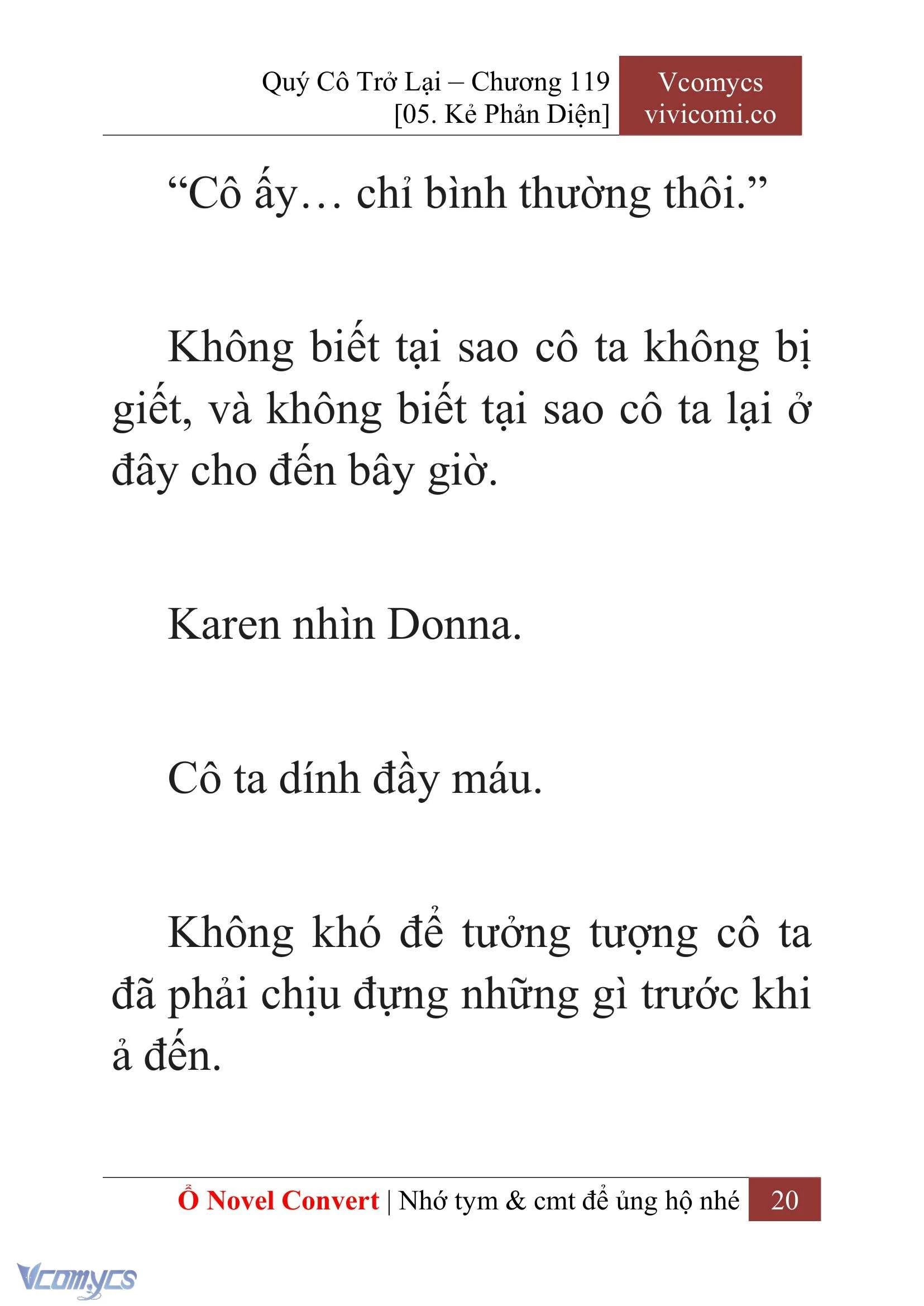 [Novel] Quý Cô Trở Lại Chapter  119 - 22