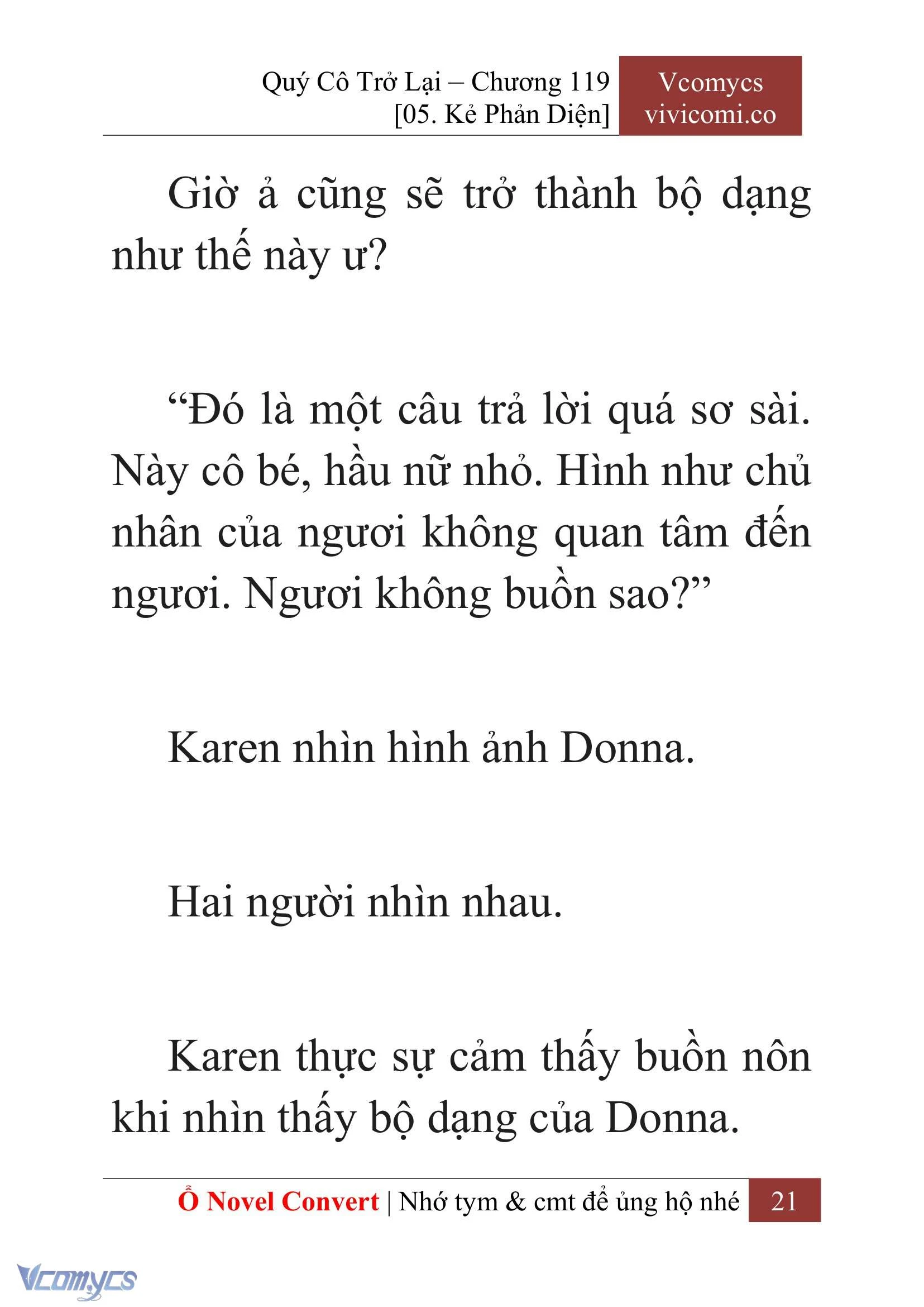 [Novel] Quý Cô Trở Lại Chapter  119 - 23