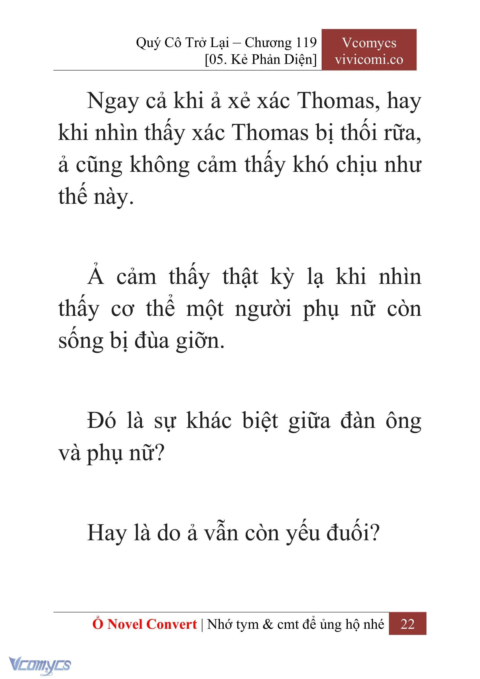 [Novel] Quý Cô Trở Lại Chapter  119 - 24