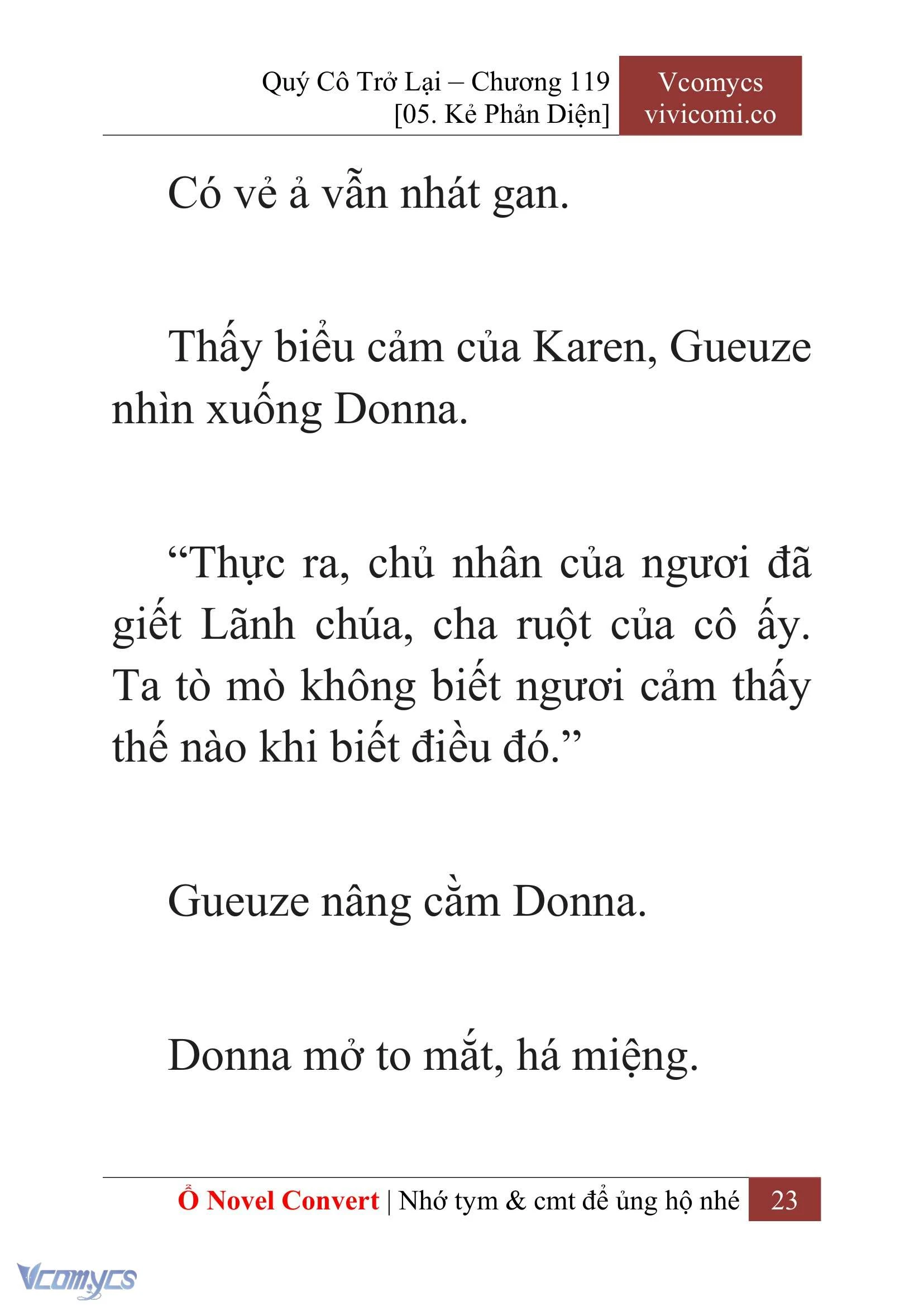 [Novel] Quý Cô Trở Lại Chapter  119 - 25