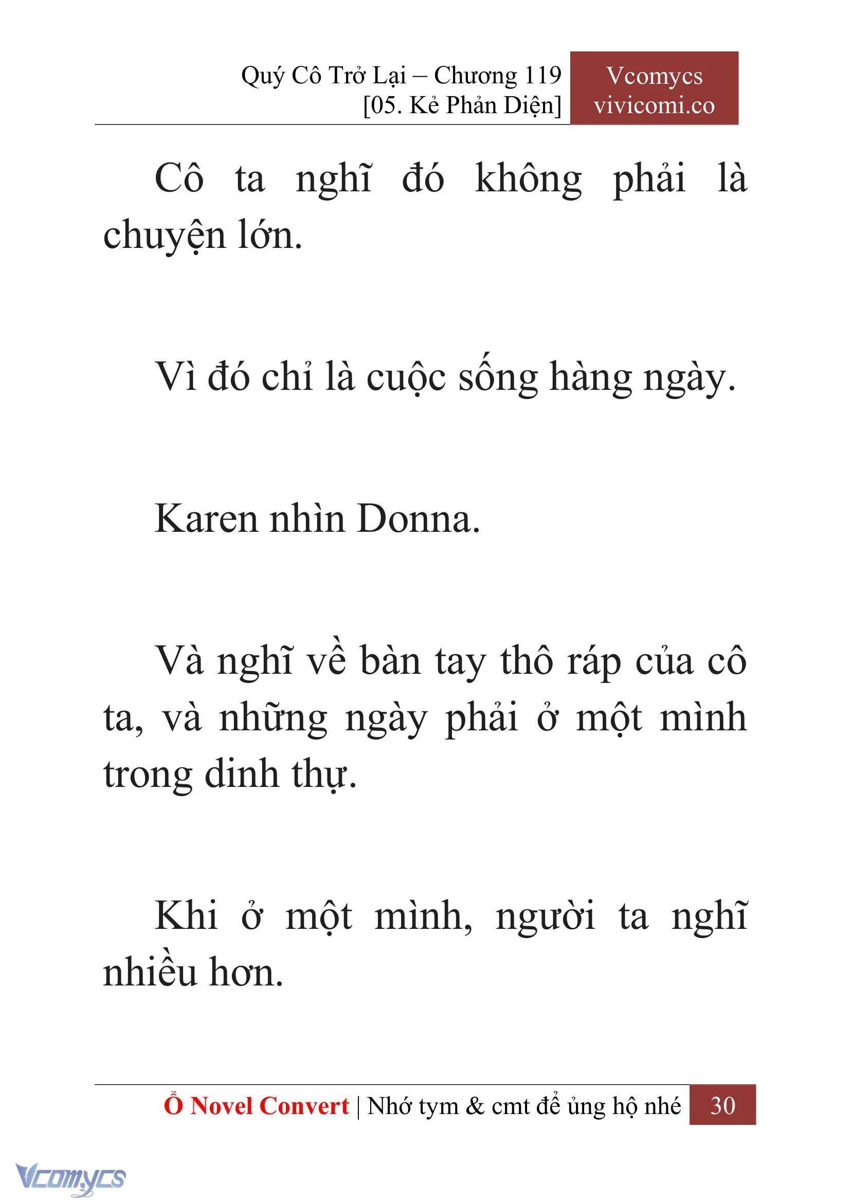 [Novel] Quý Cô Trở Lại Chapter  119 - 32
