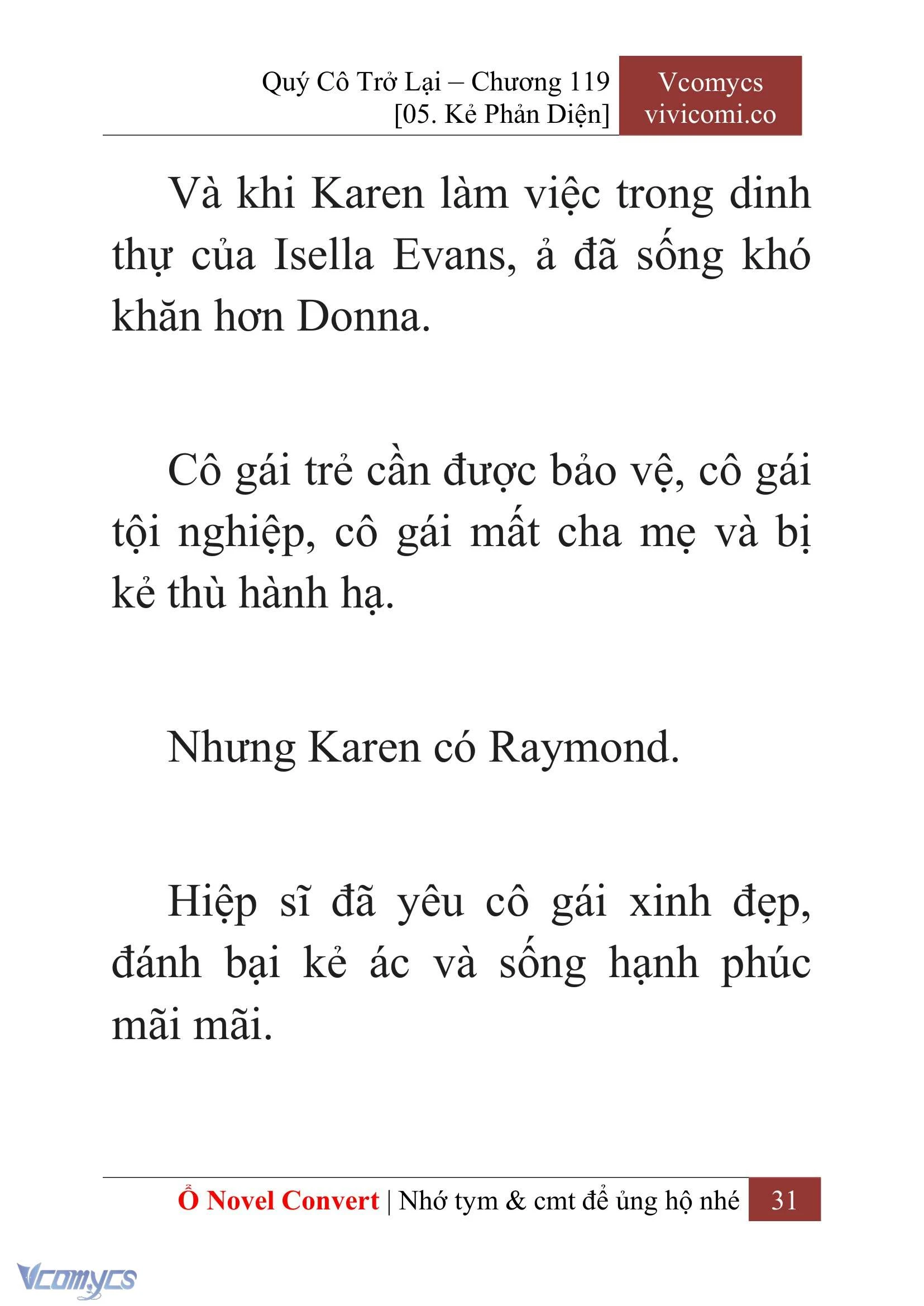 [Novel] Quý Cô Trở Lại Chapter  119 - 33