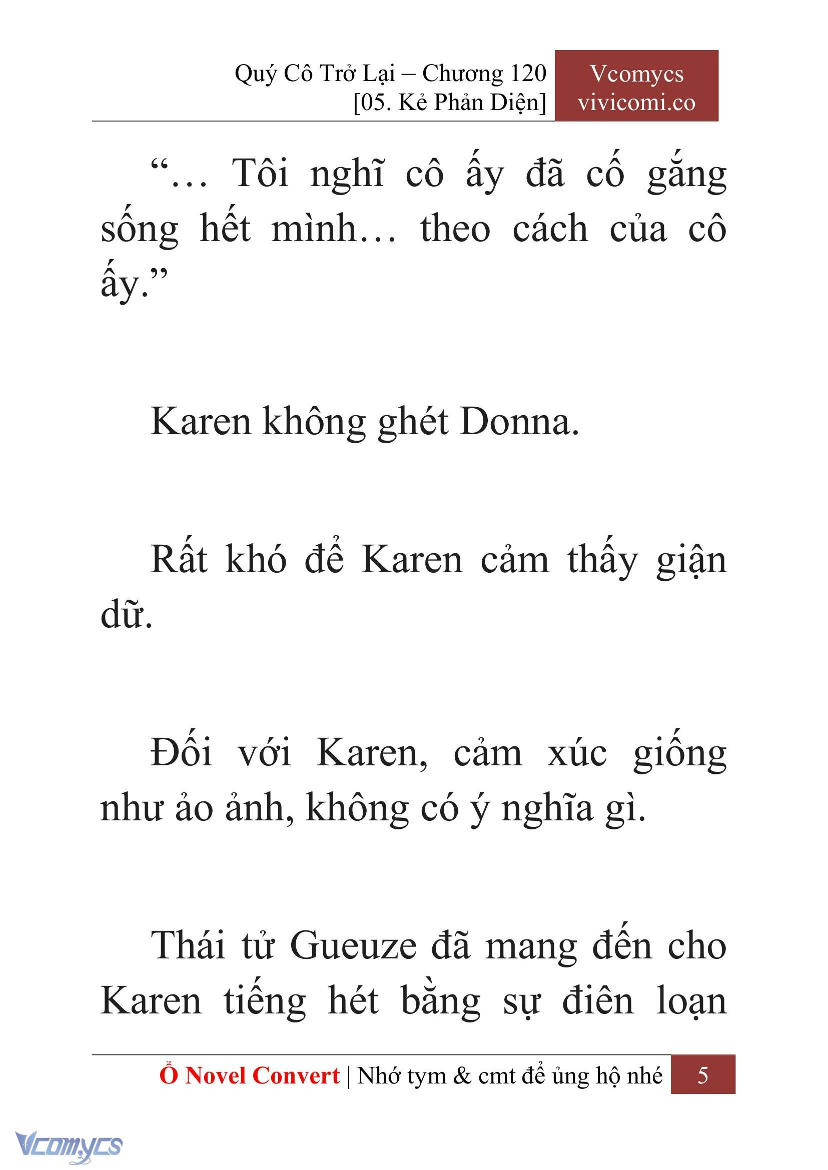 [Novel] Quý Cô Trở Lại Chapter  120 - 7
