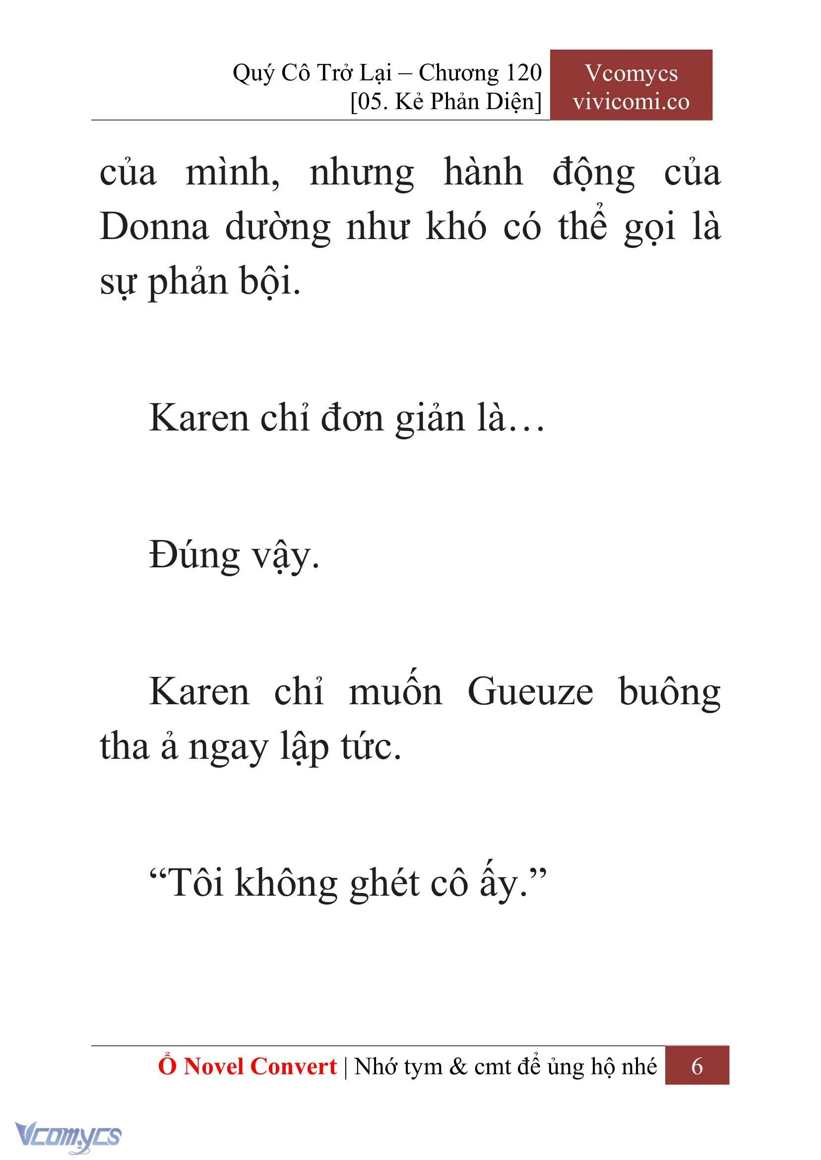 [Novel] Quý Cô Trở Lại Chapter  120 - 8