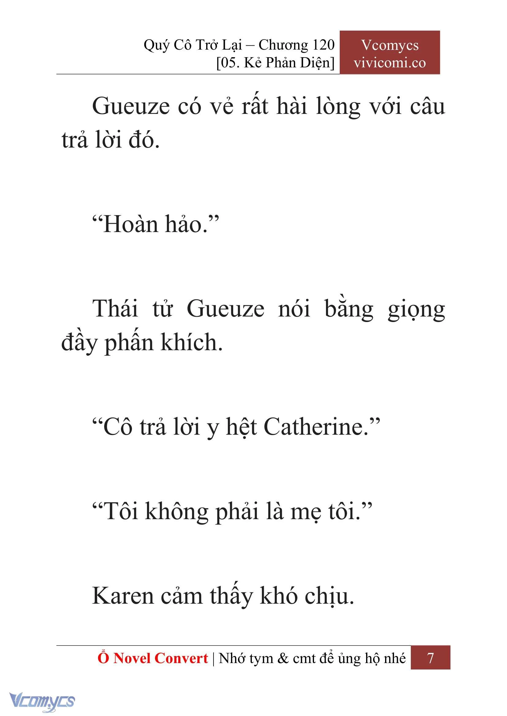 [Novel] Quý Cô Trở Lại Chapter  120 - 9