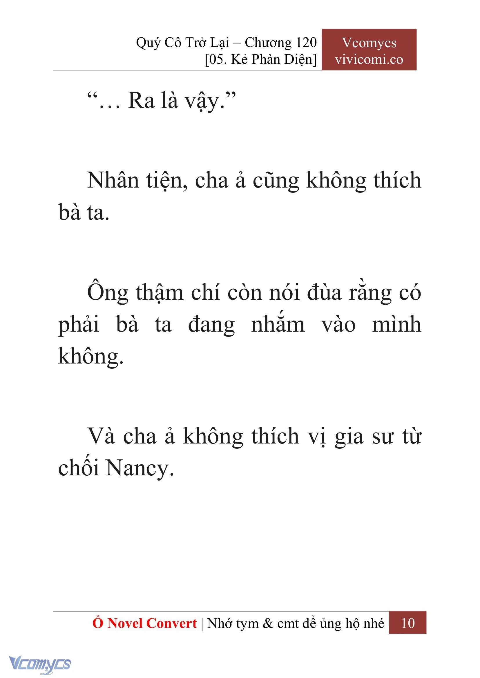 [Novel] Quý Cô Trở Lại Chapter  120 - 12