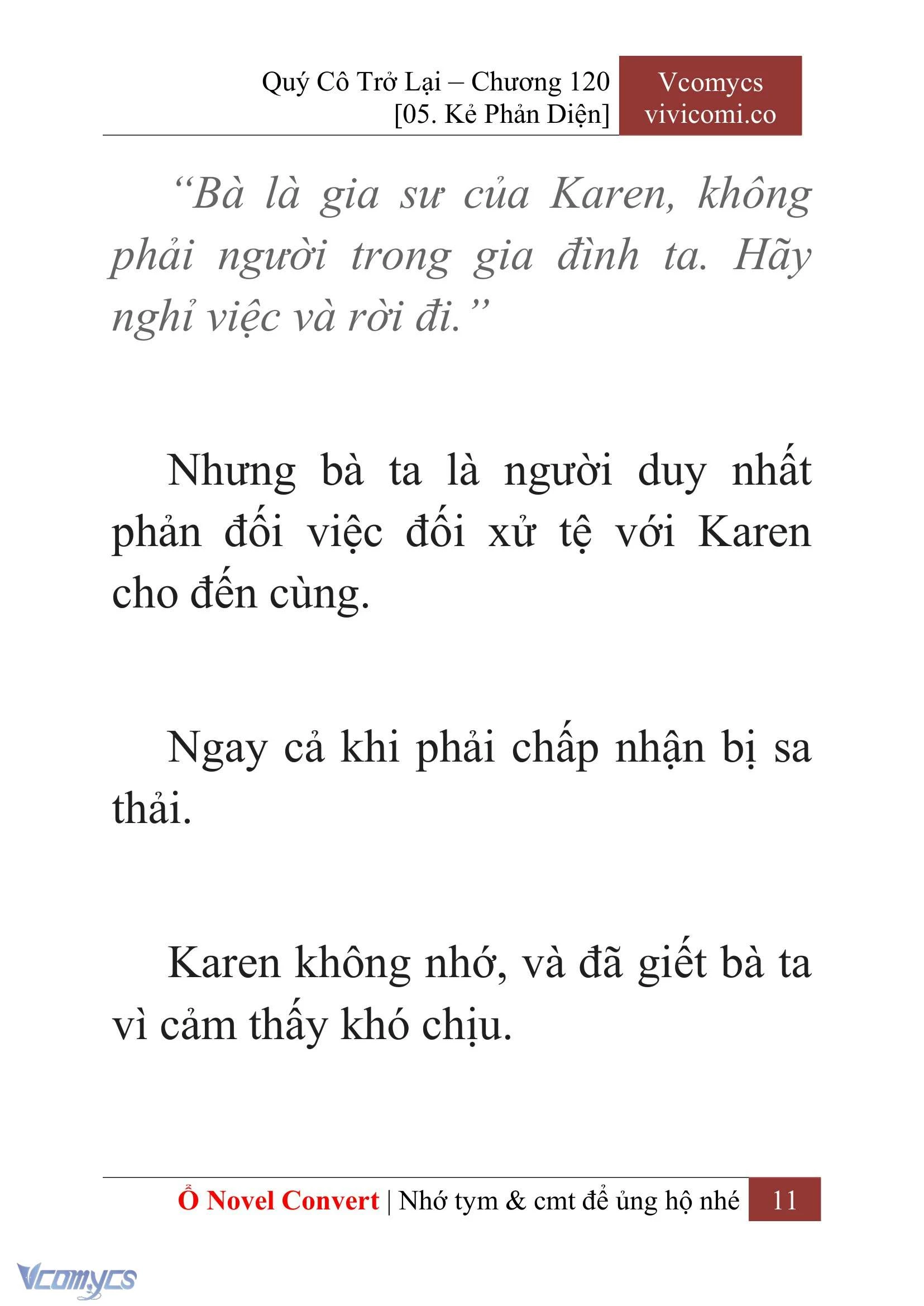 [Novel] Quý Cô Trở Lại Chapter  120 - 13