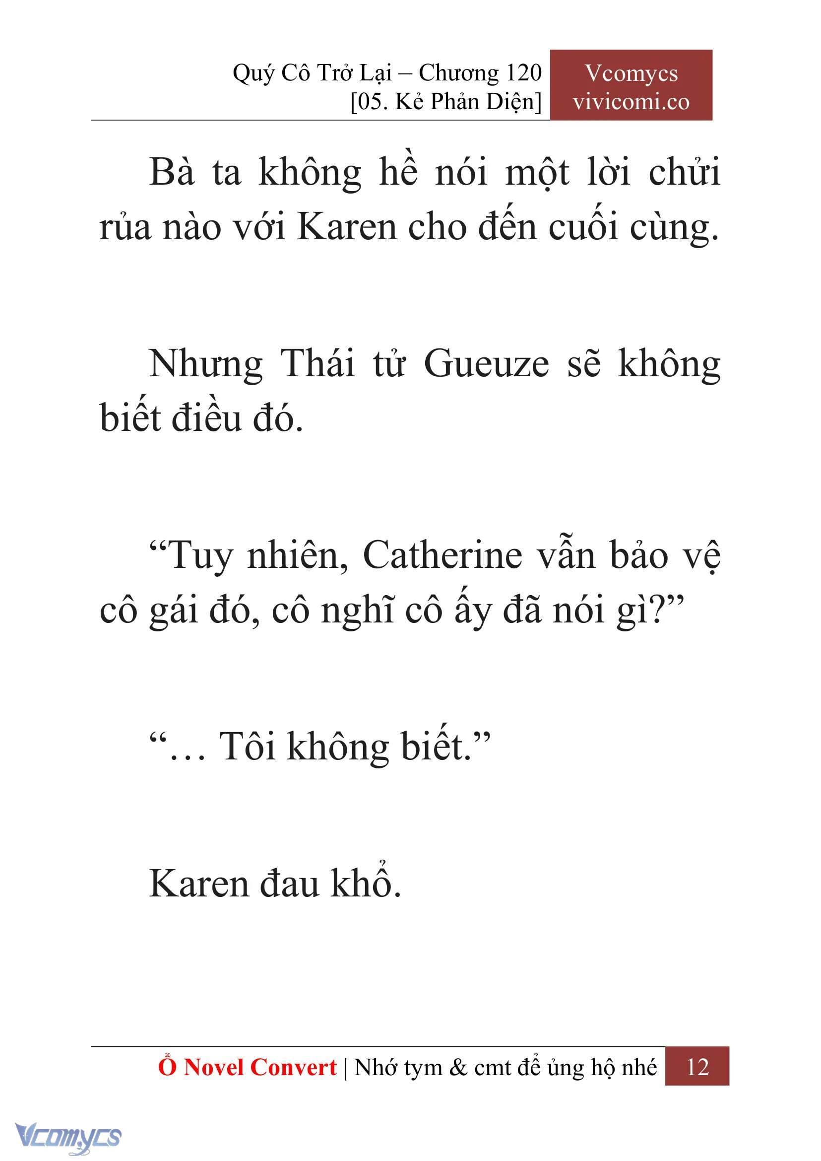 [Novel] Quý Cô Trở Lại Chapter  120 - 14