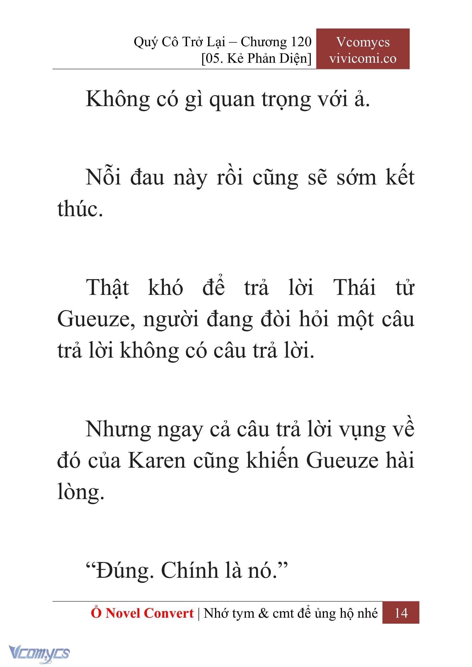 [Novel] Quý Cô Trở Lại Chapter  120 - 16