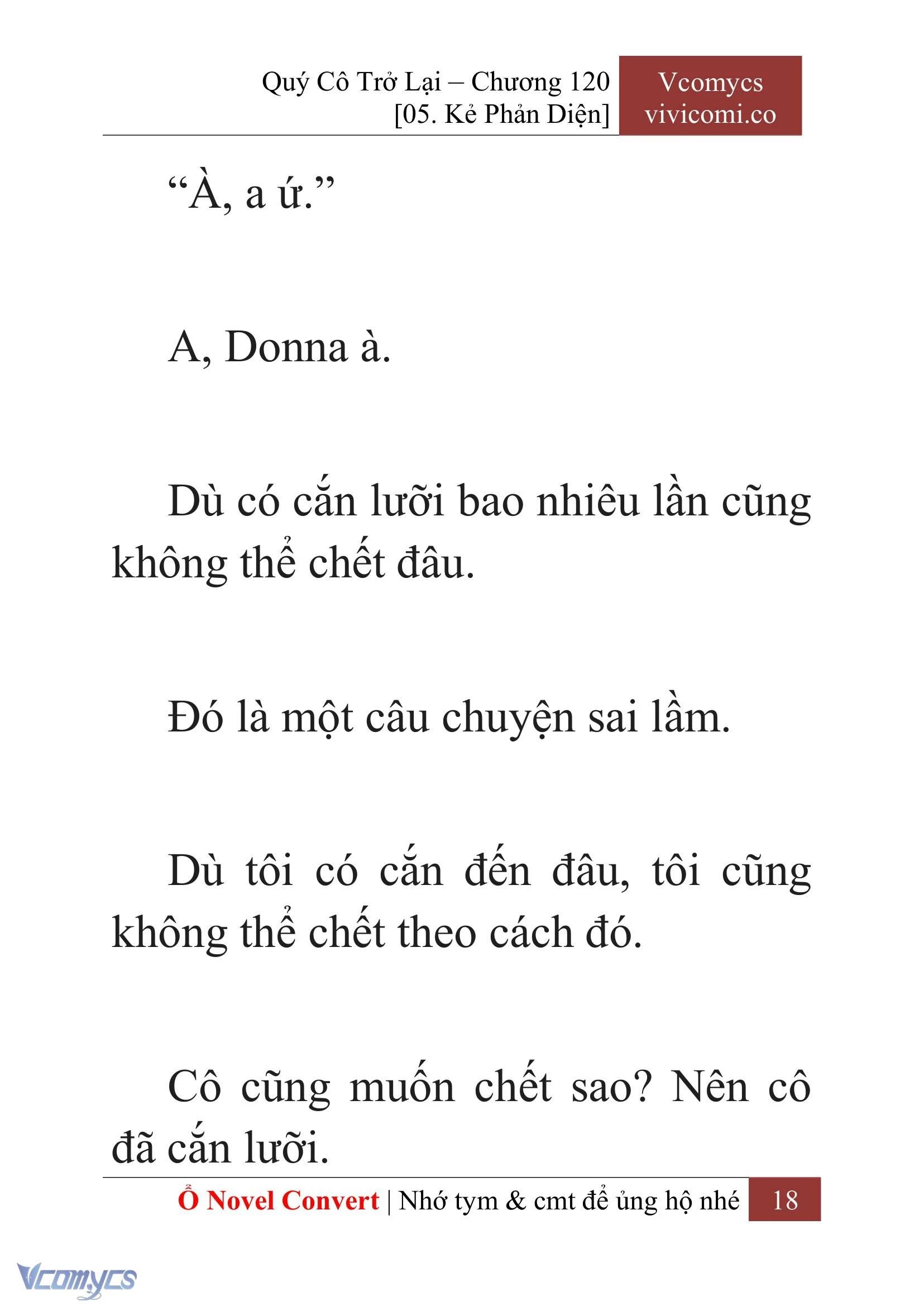 [Novel] Quý Cô Trở Lại Chapter  120 - 20