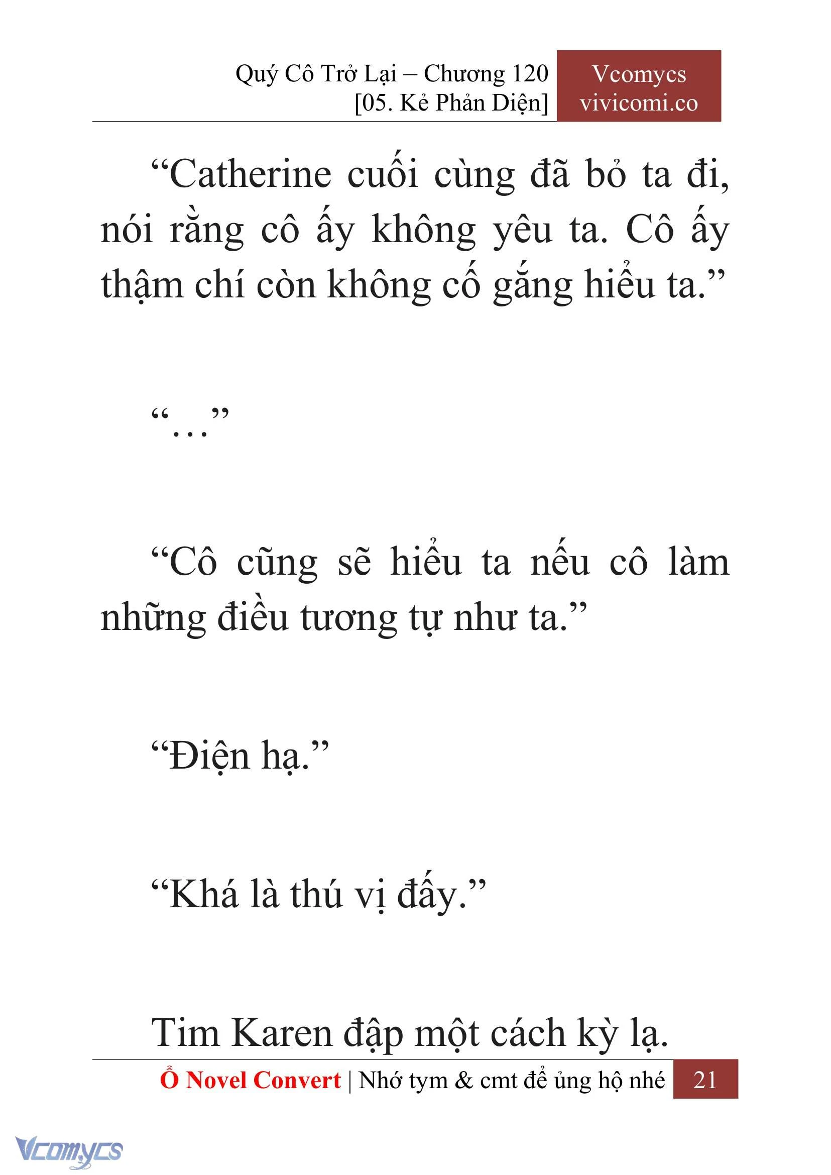 [Novel] Quý Cô Trở Lại Chapter  120 - 23