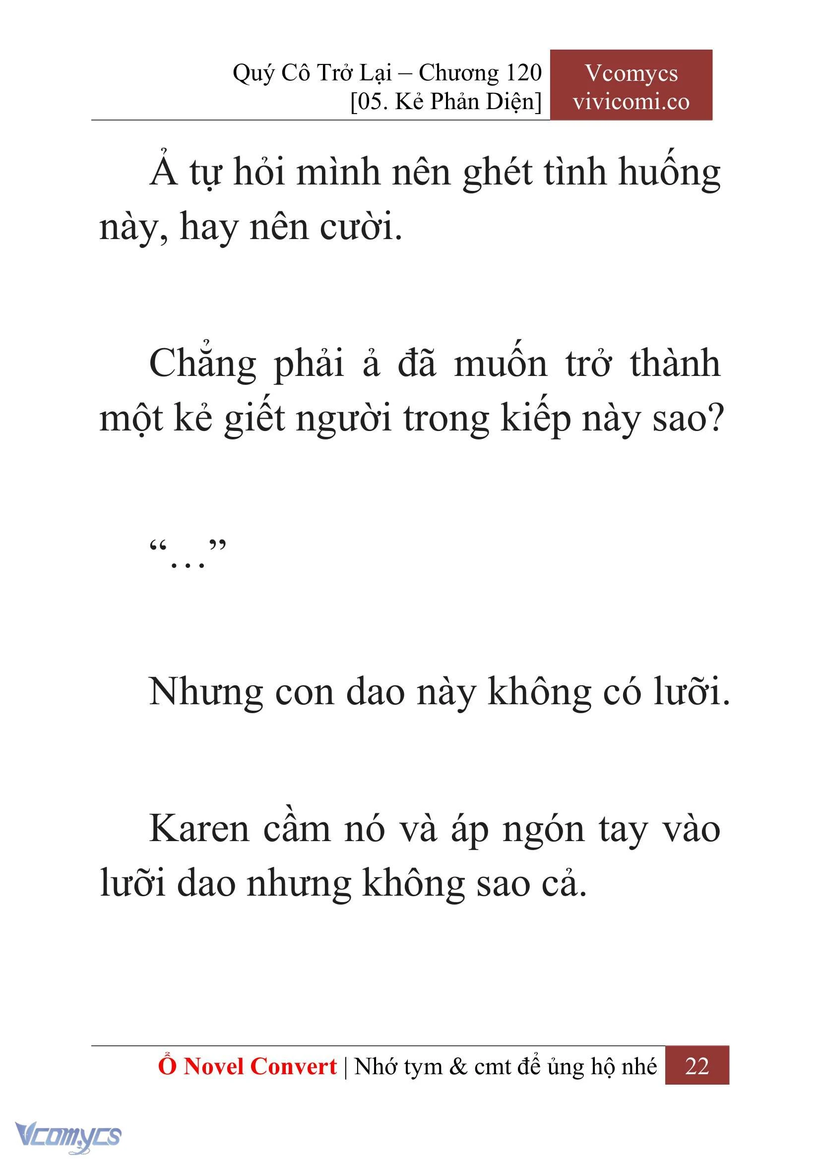 [Novel] Quý Cô Trở Lại Chapter  120 - 24