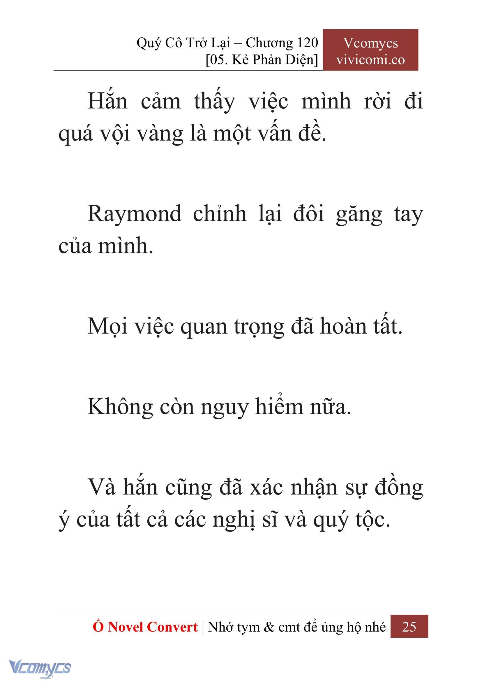 [Novel] Quý Cô Trở Lại Chapter  120 - 27