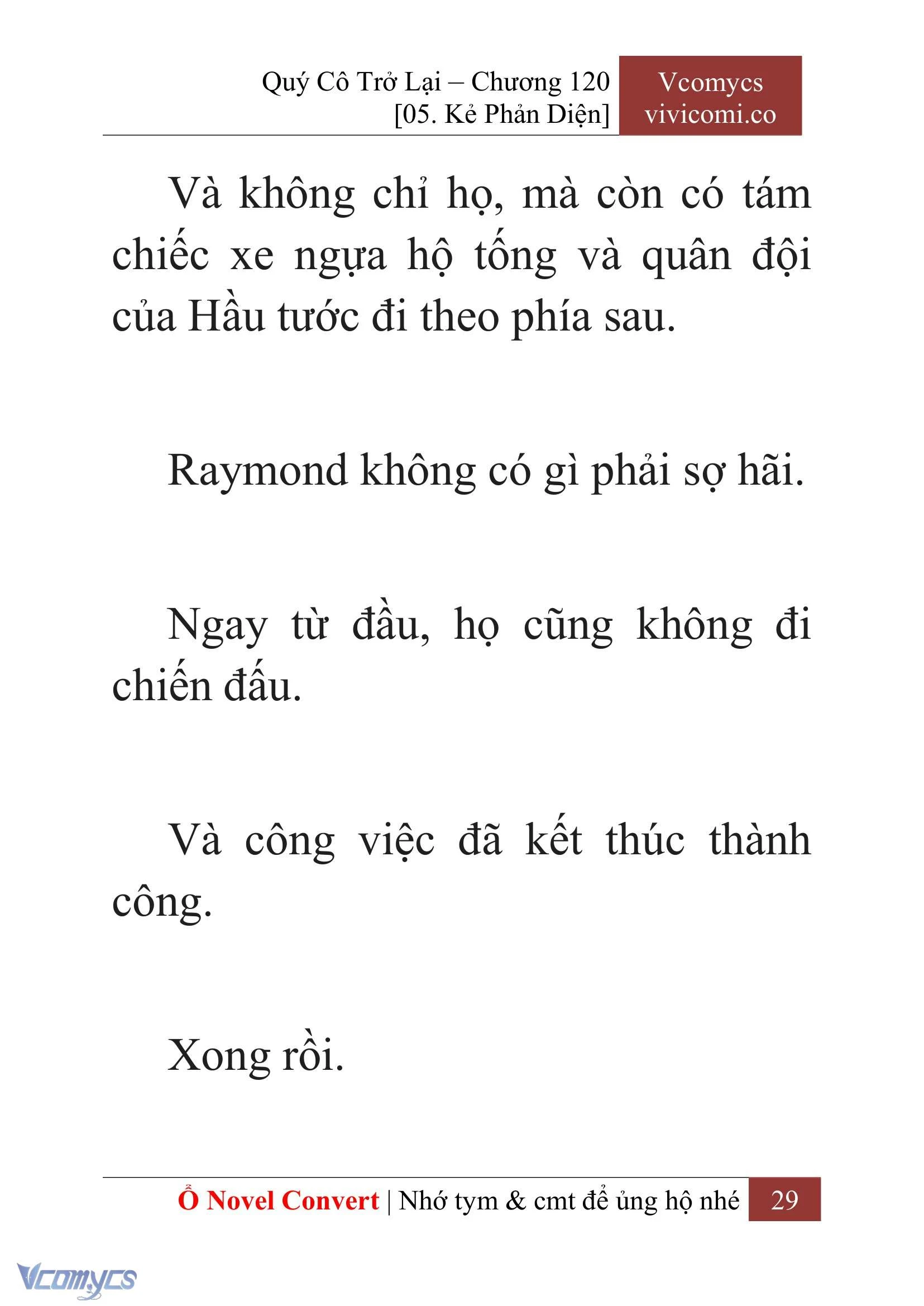 [Novel] Quý Cô Trở Lại Chapter  120 - 31