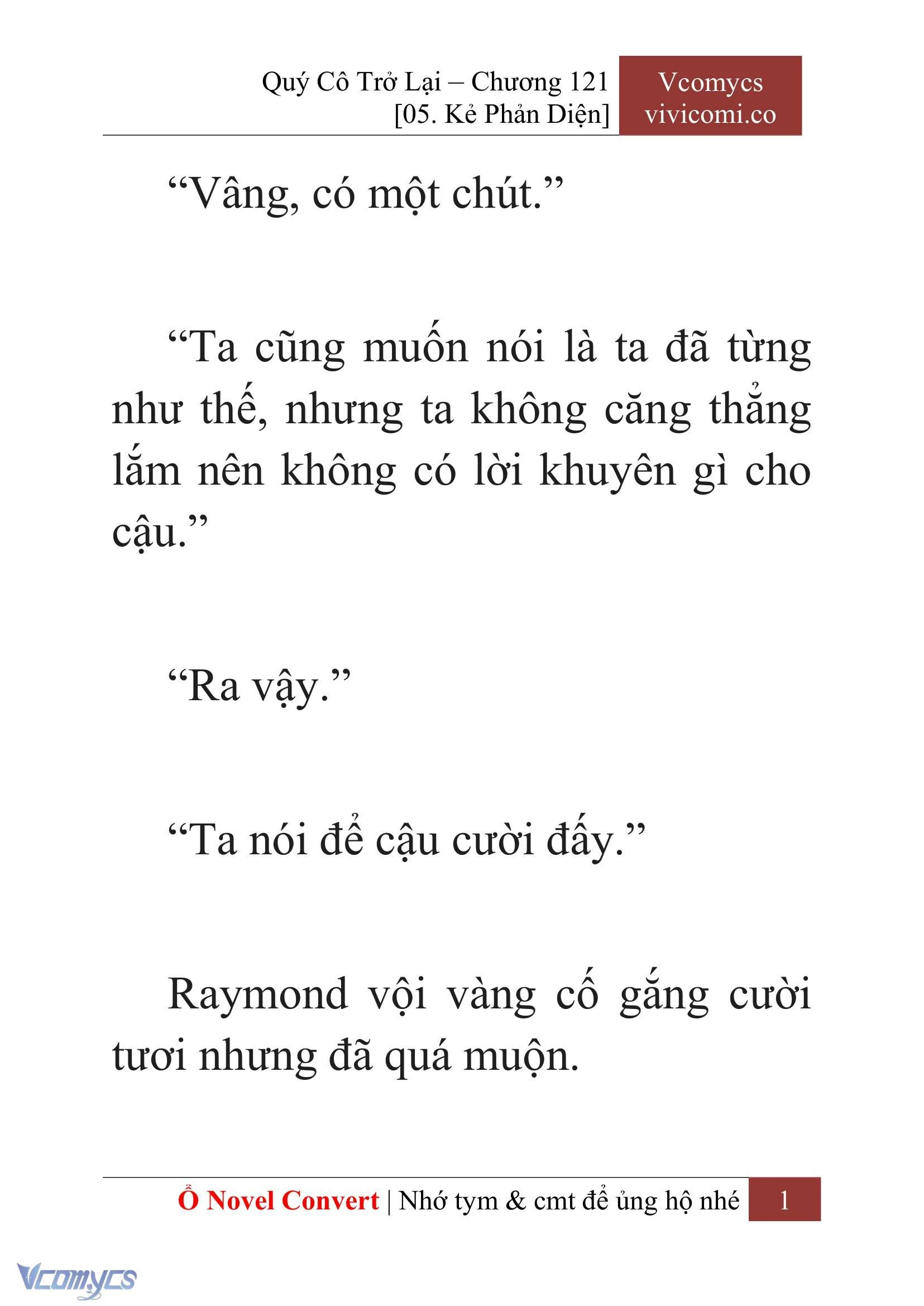 [Novel] Quý Cô Trở Lại Chapter  121 - 3