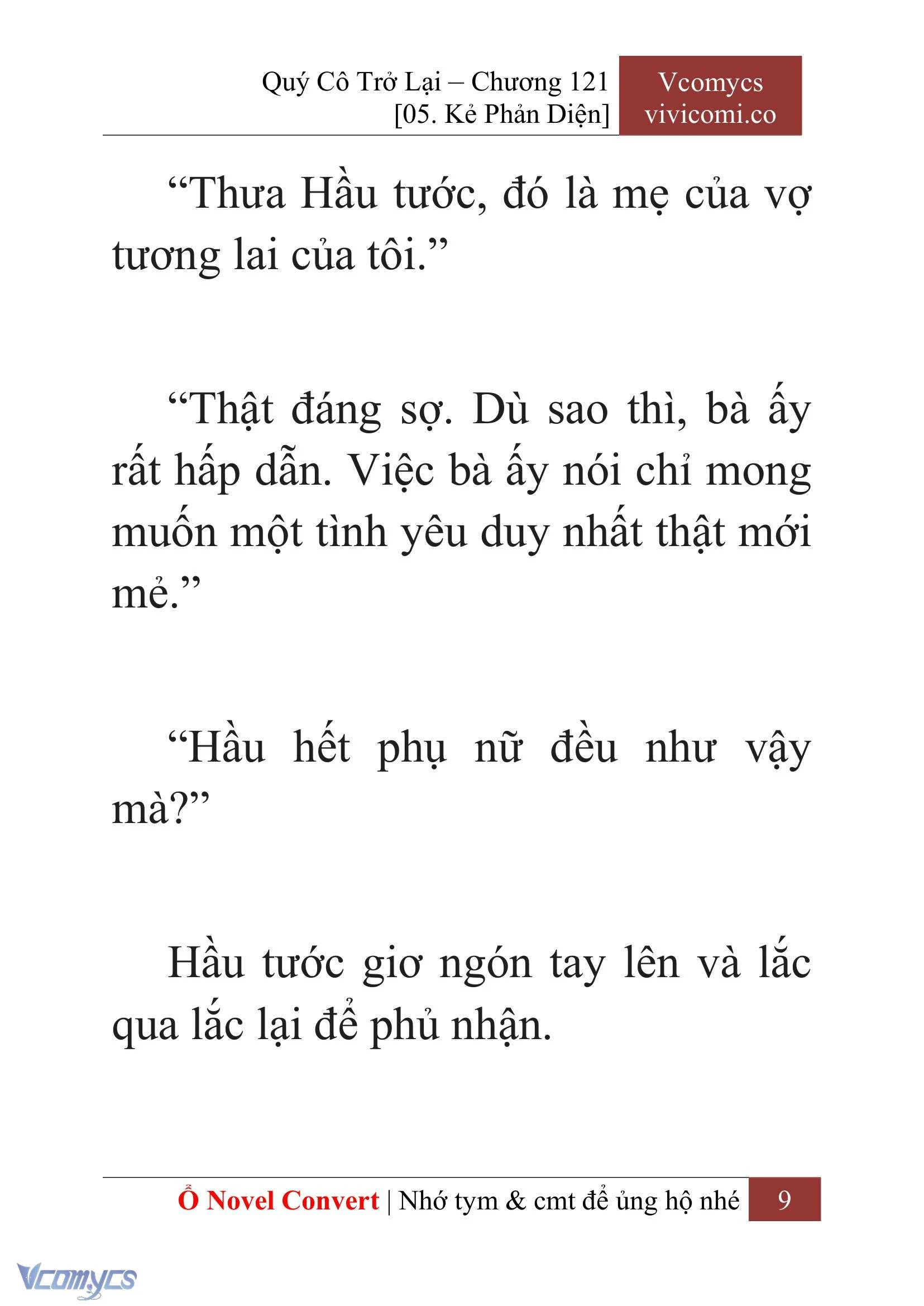 [Novel] Quý Cô Trở Lại Chapter  121 - 11