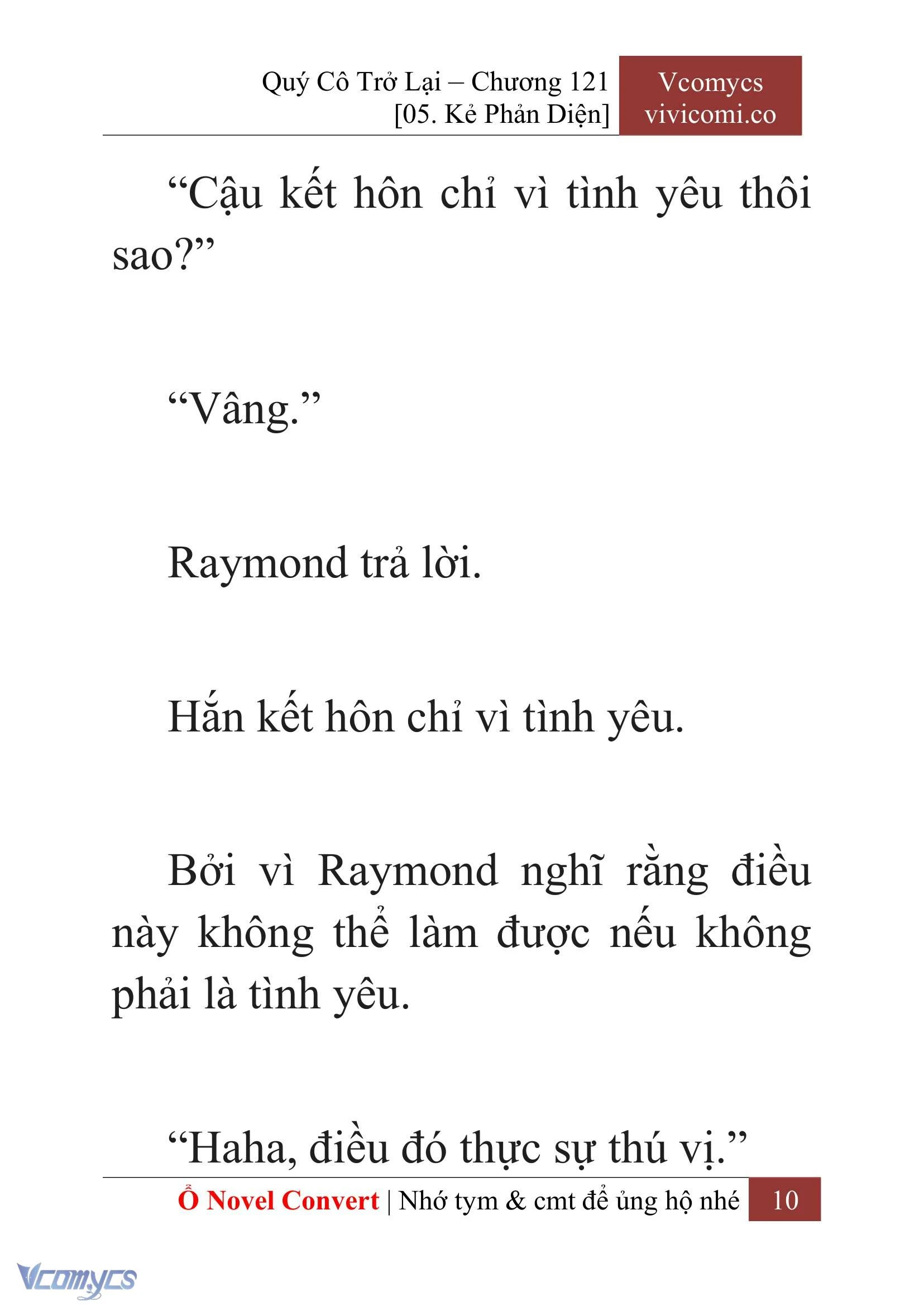 [Novel] Quý Cô Trở Lại Chapter  121 - 12