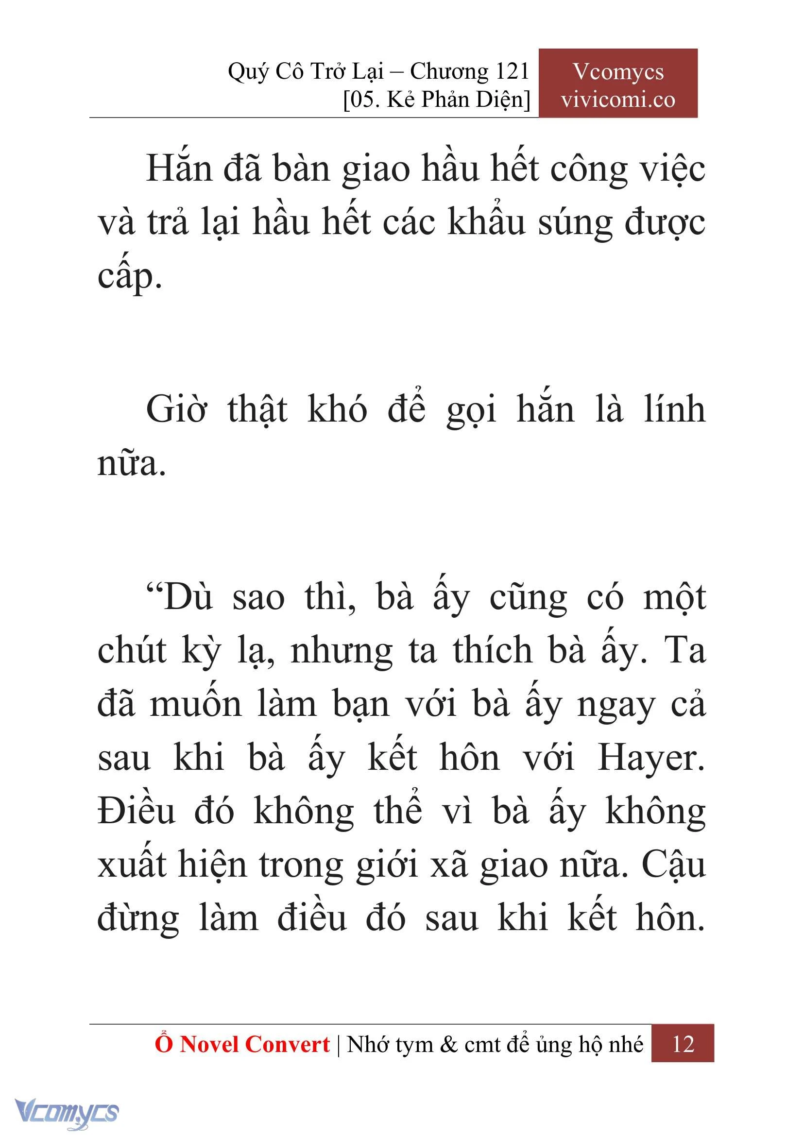 [Novel] Quý Cô Trở Lại Chapter  121 - 14