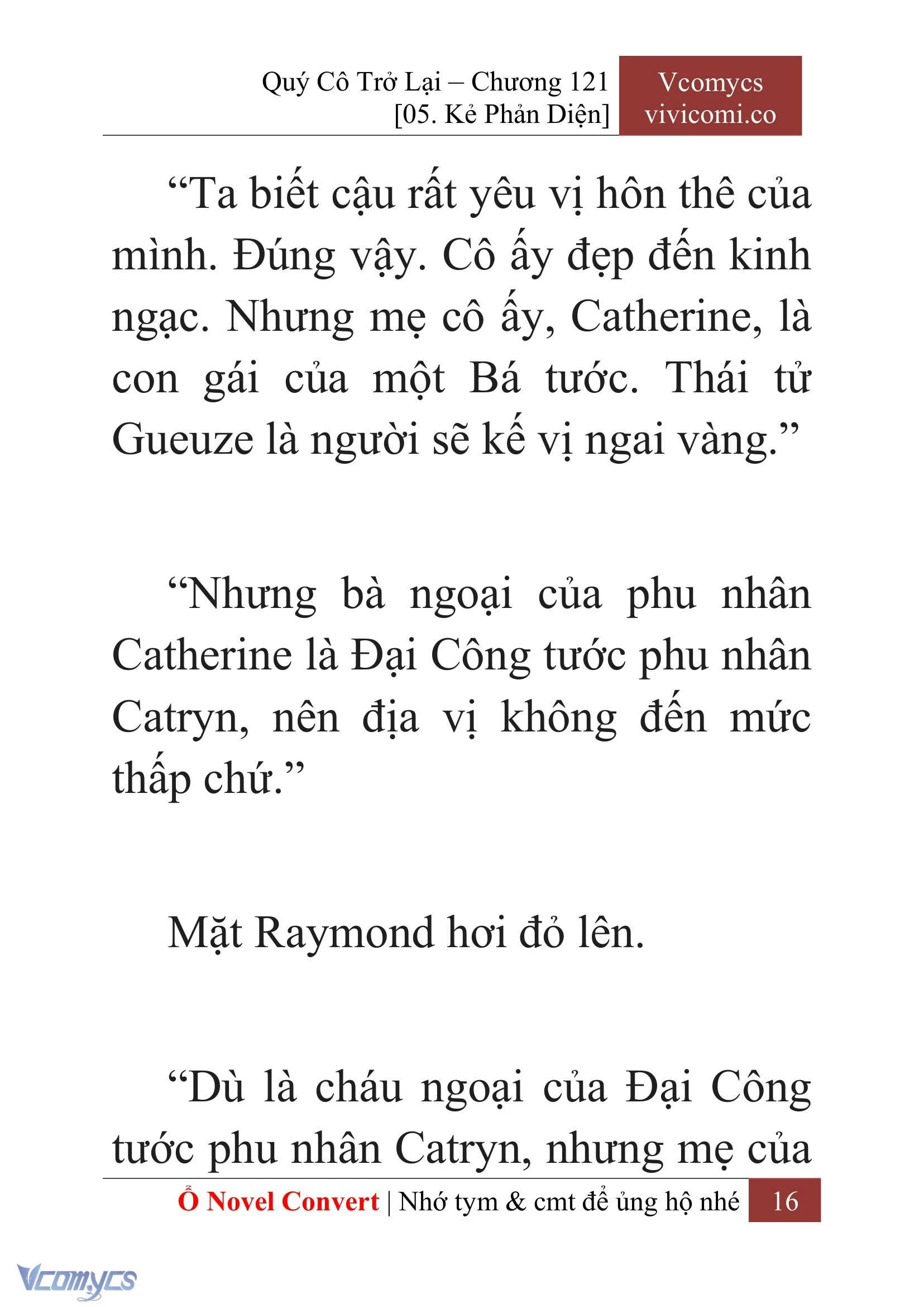 [Novel] Quý Cô Trở Lại Chapter  121 - 18