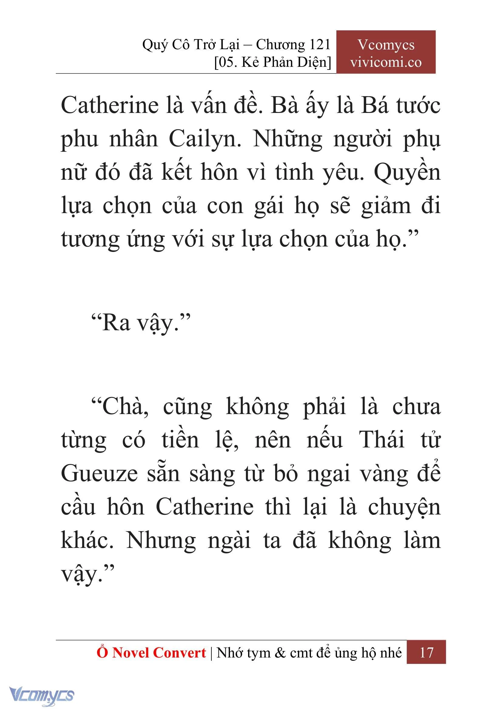 [Novel] Quý Cô Trở Lại Chapter  121 - 19