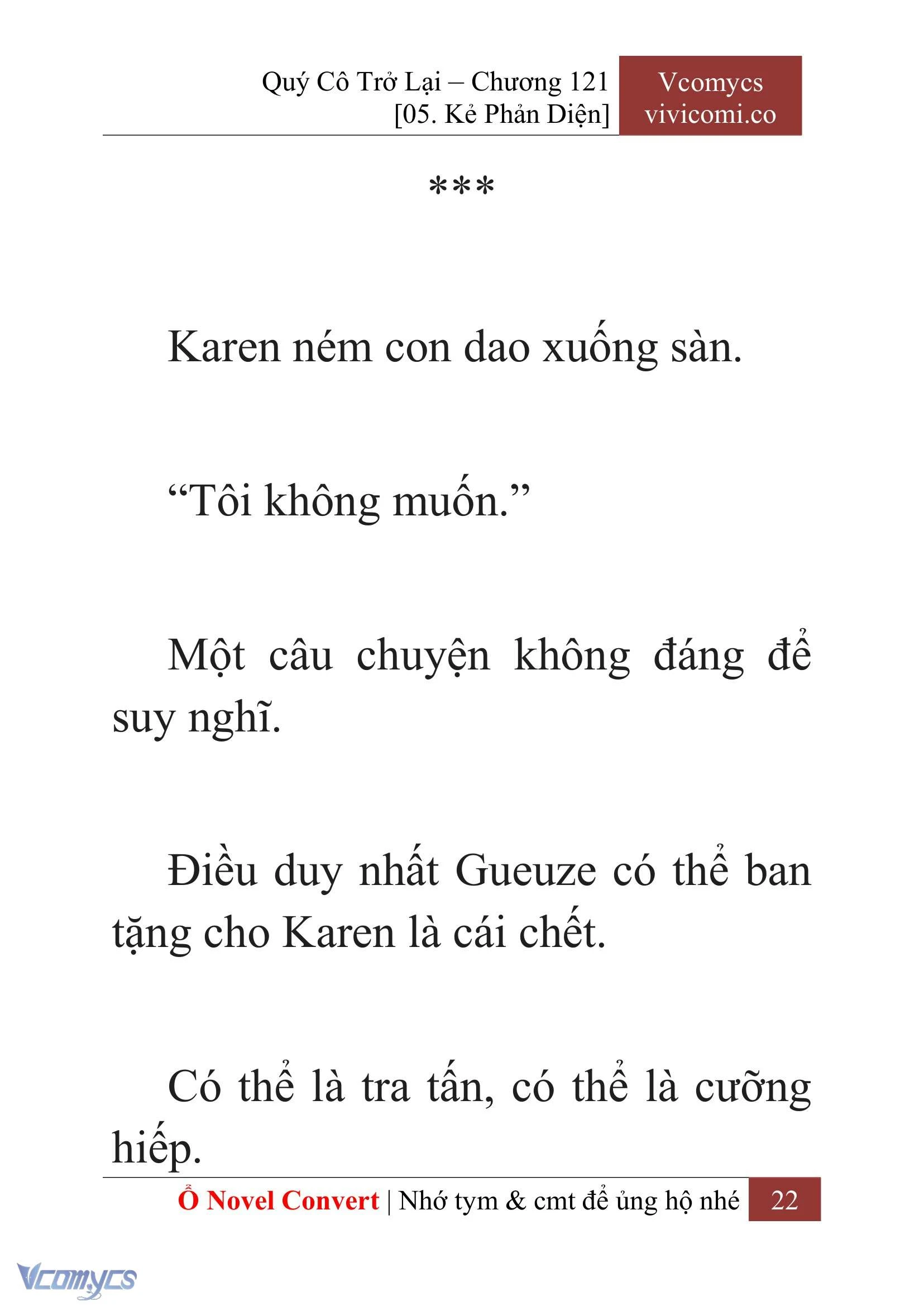 [Novel] Quý Cô Trở Lại Chapter  121 - 24
