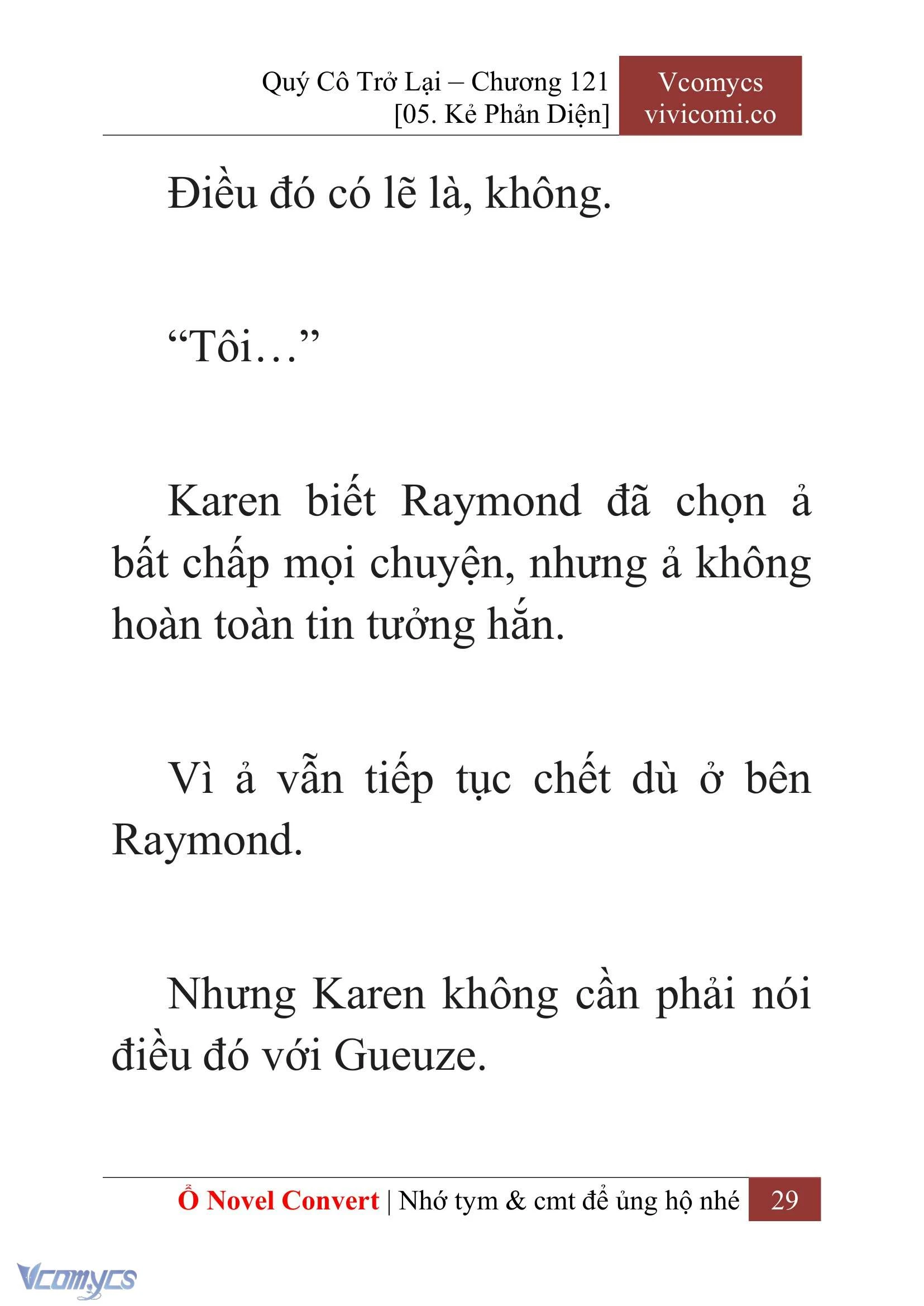 [Novel] Quý Cô Trở Lại Chapter  121 - 31