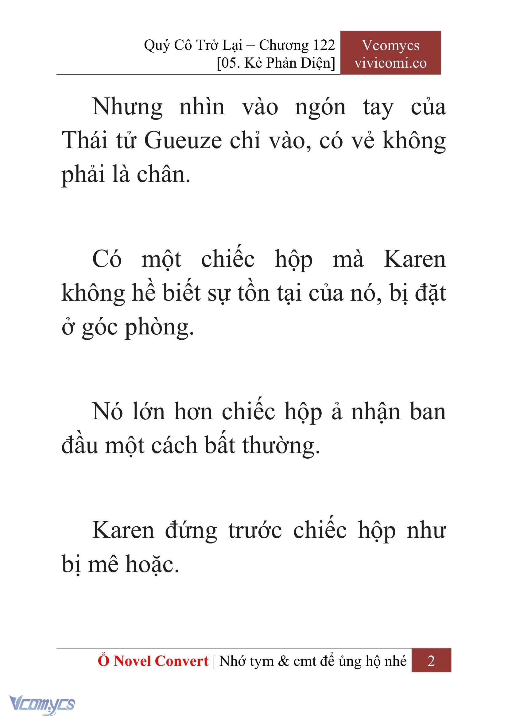 [Novel] Quý Cô Trở Lại Chapter  122 - 4