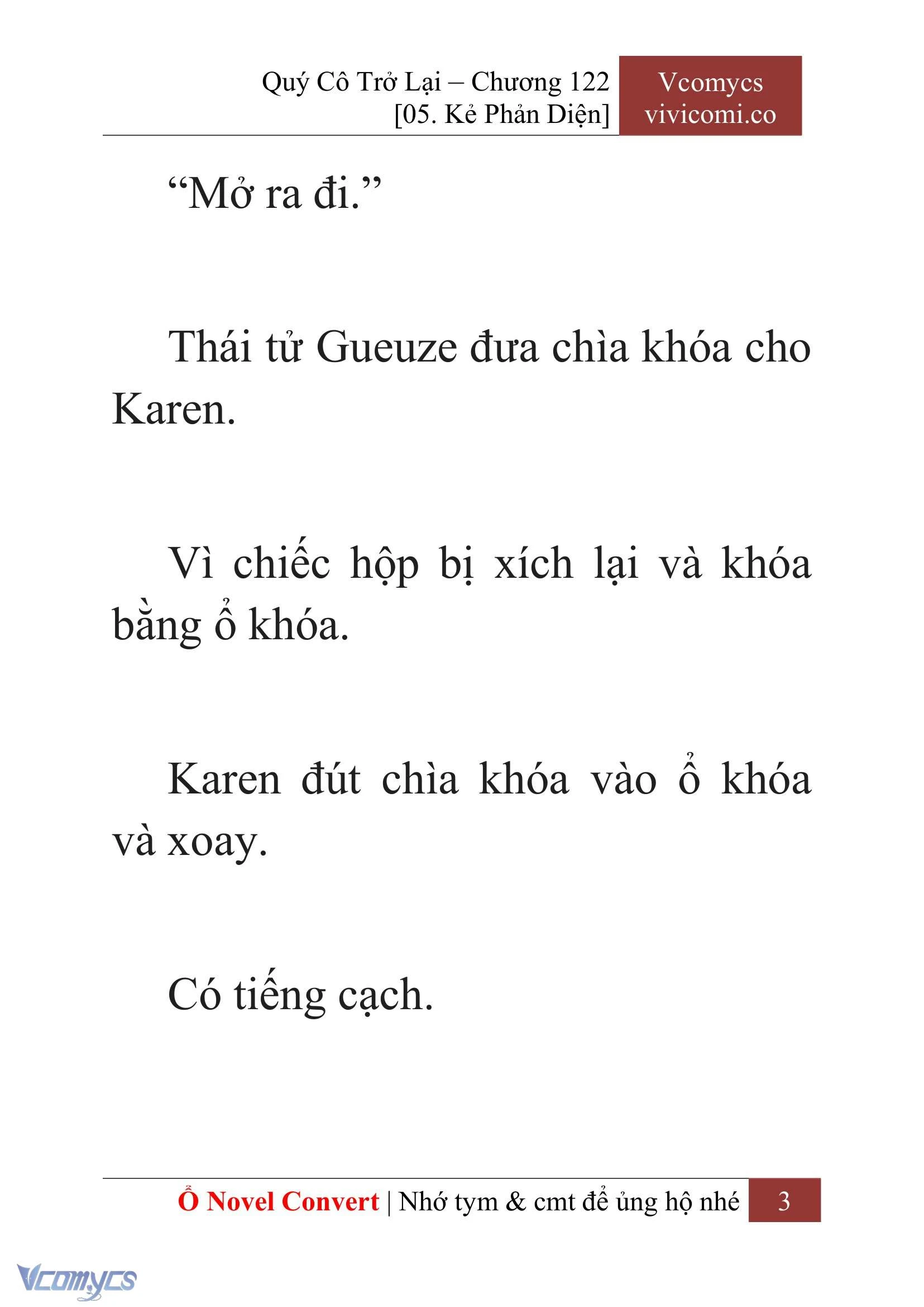 [Novel] Quý Cô Trở Lại Chapter  122 - 5