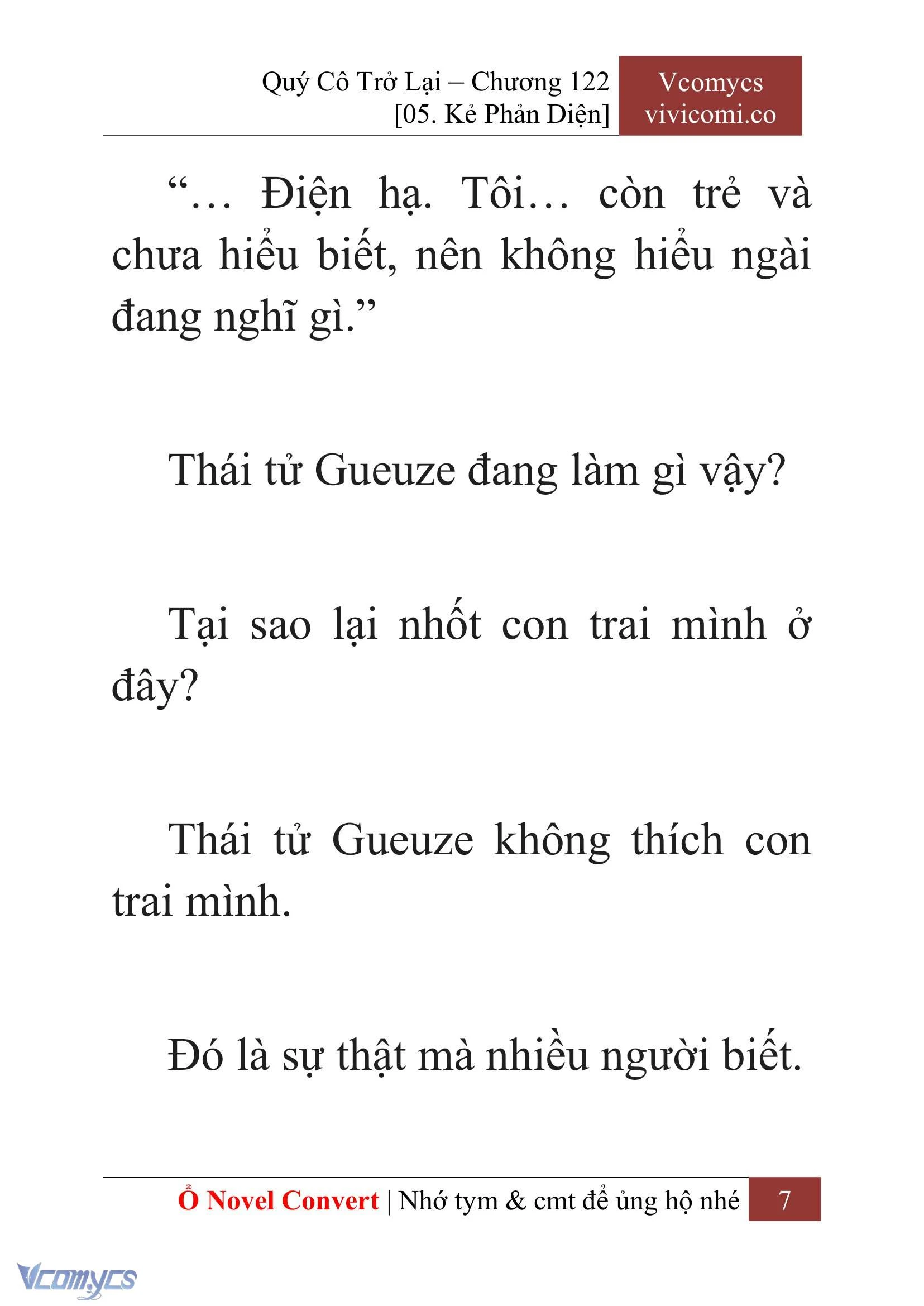 [Novel] Quý Cô Trở Lại Chapter  122 - 9