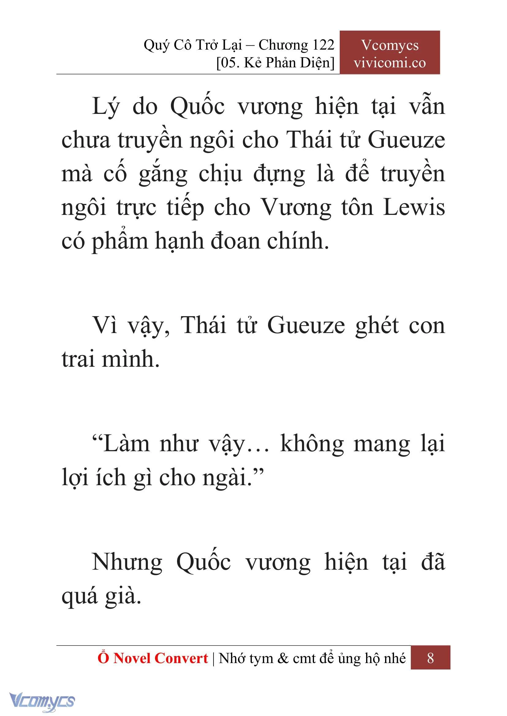 [Novel] Quý Cô Trở Lại Chapter  122 - 10